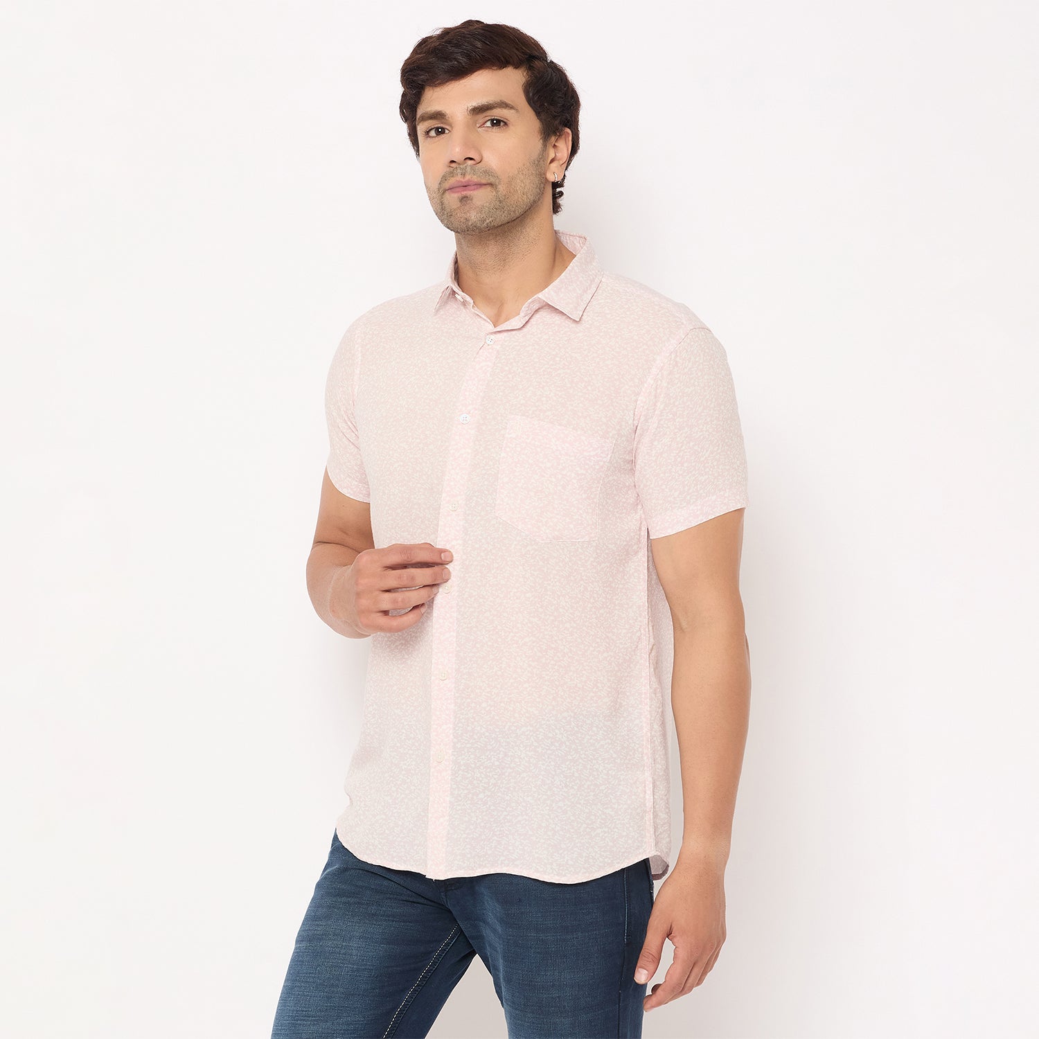 Duke Stardust Men Half Sleeve Cotton Shirt (SDO2PRRA)