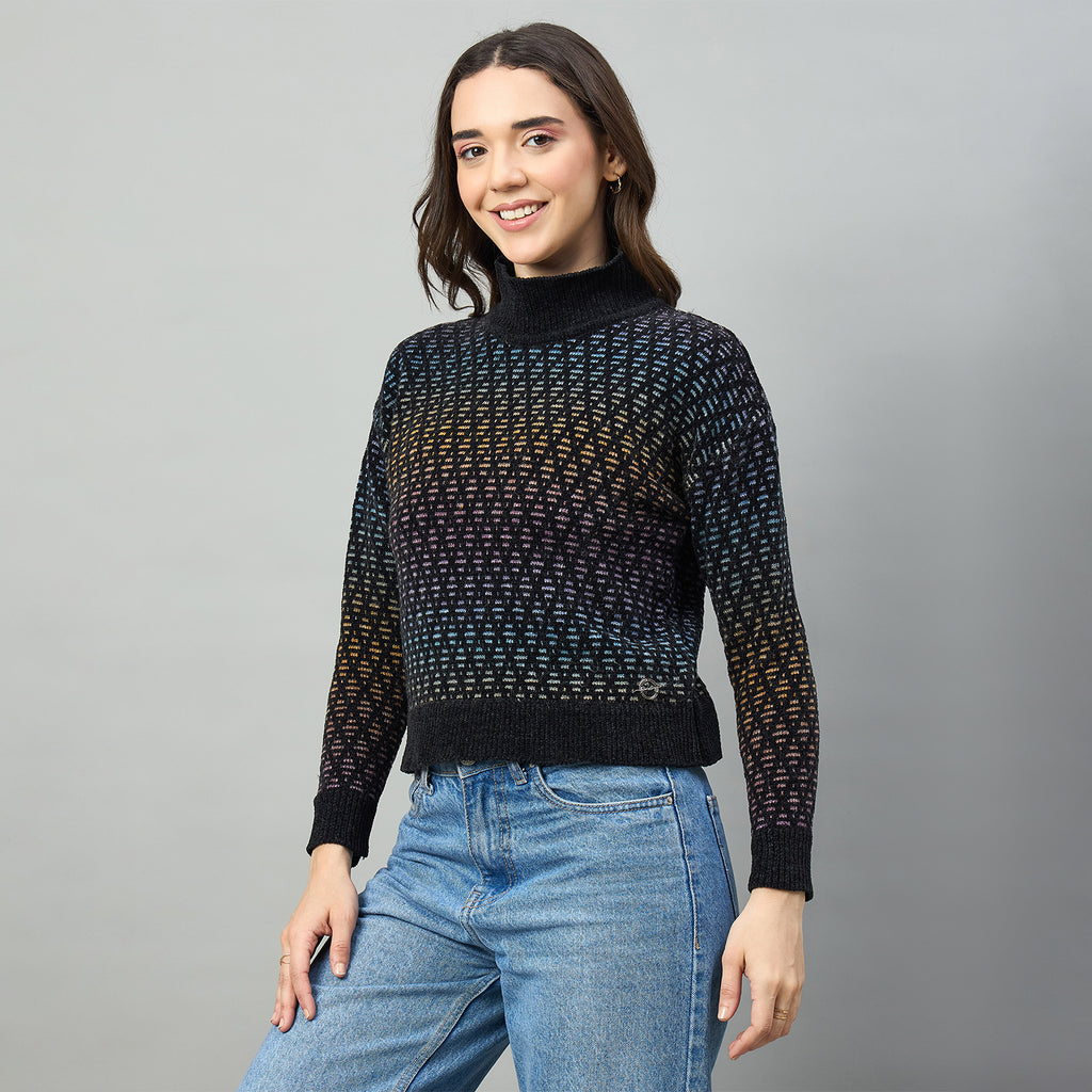 Duke Urban Women Full Sleeve V Neck Pullover (SDS1234N)