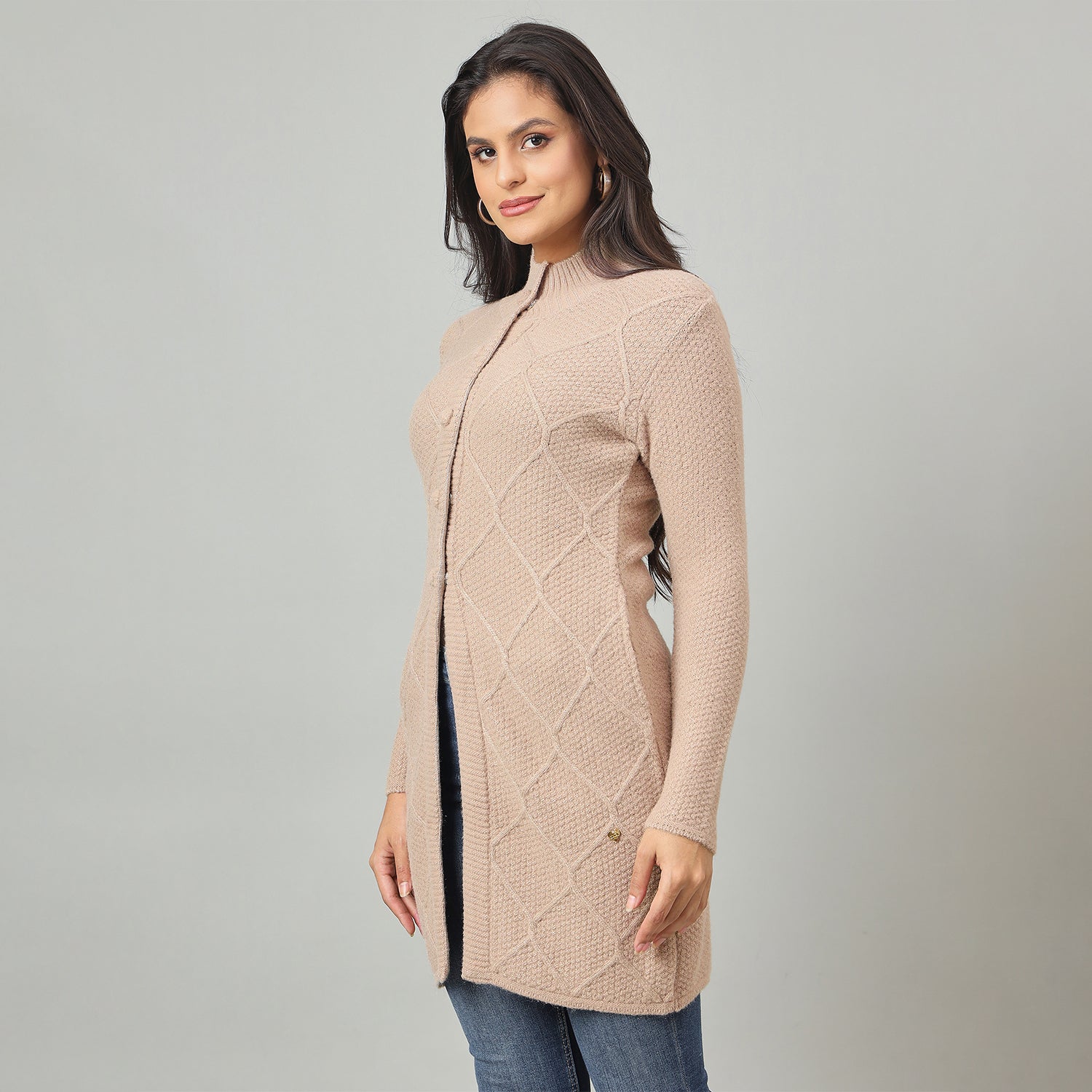 Duke Urban Women Long Coat Regular Sweater (SDS1335)