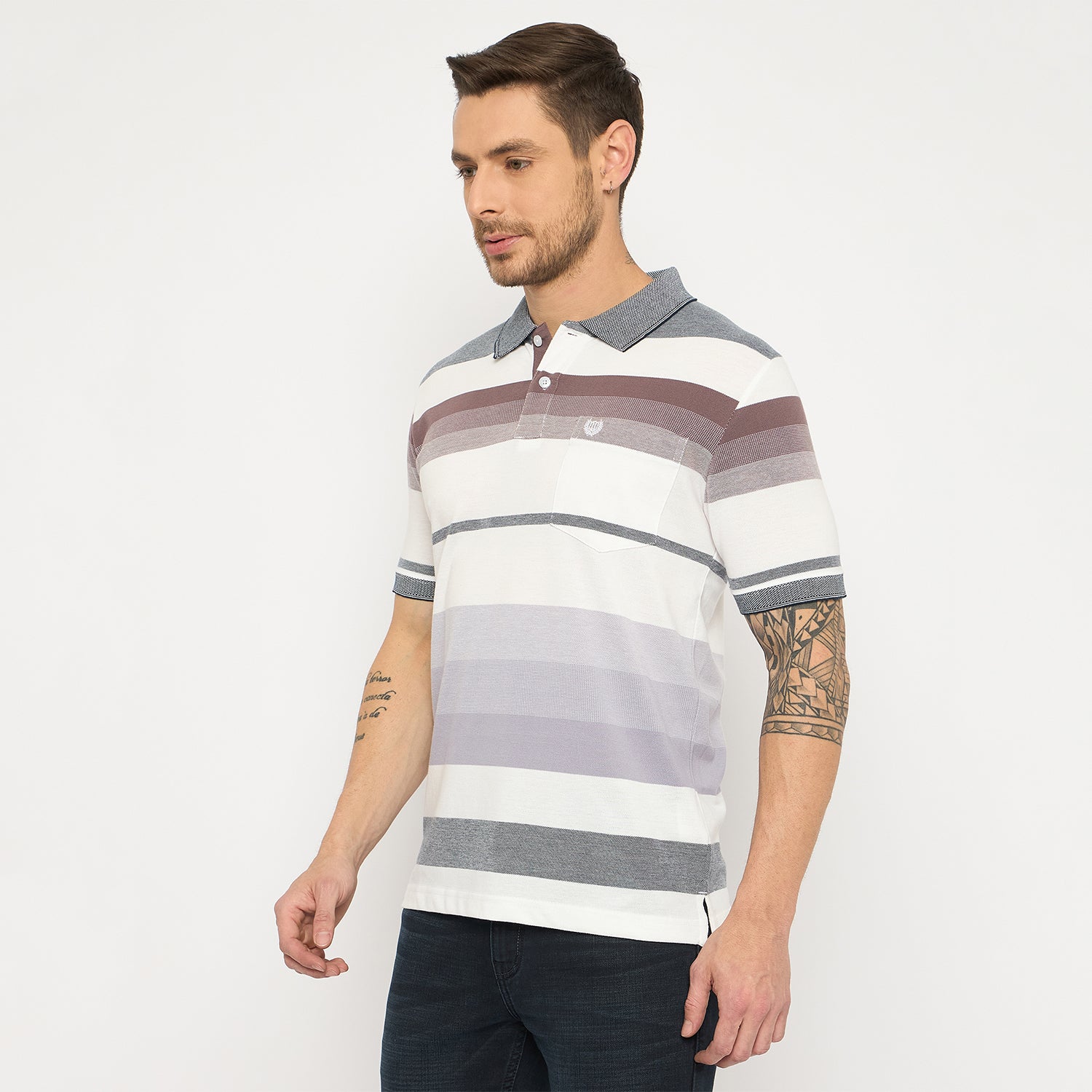 Duke Urban Men Half Sleeve Cotton Tshirt (LF7377)
