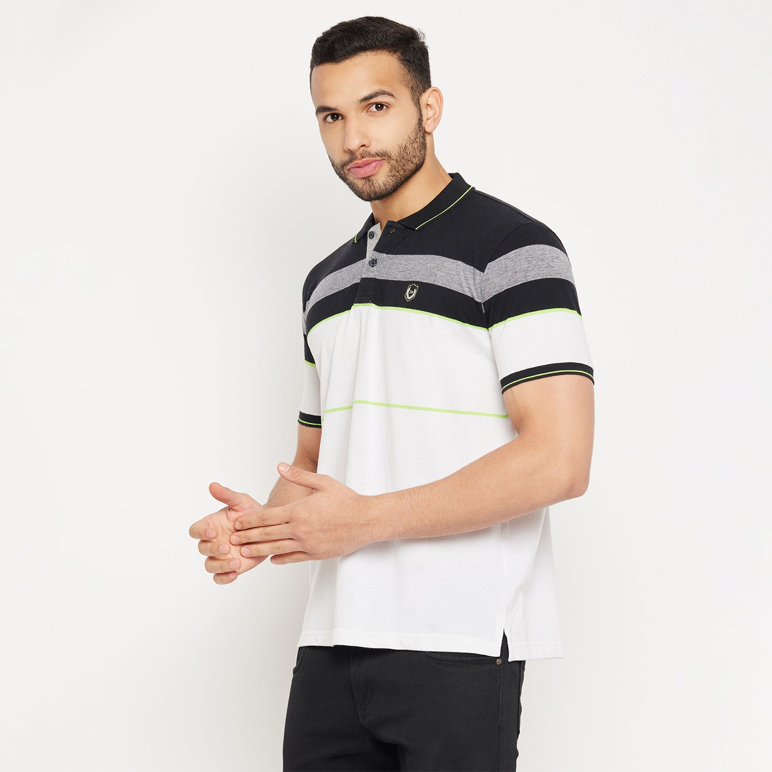 Duke Stardust Men Half Sleeve Polo Neck Cotton T-shirt (4085)