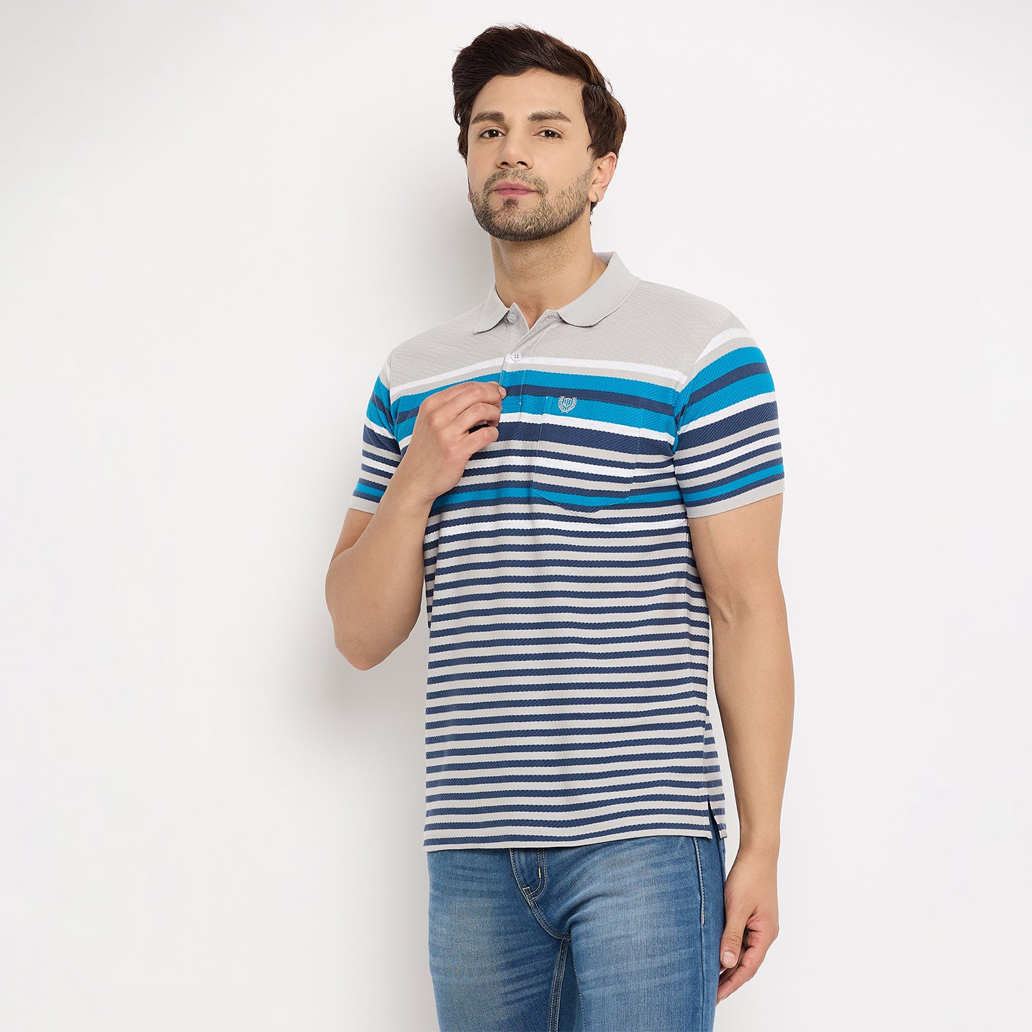 Duke Stardust Men Half Sleeve Cotton T-shirt (LF7216)