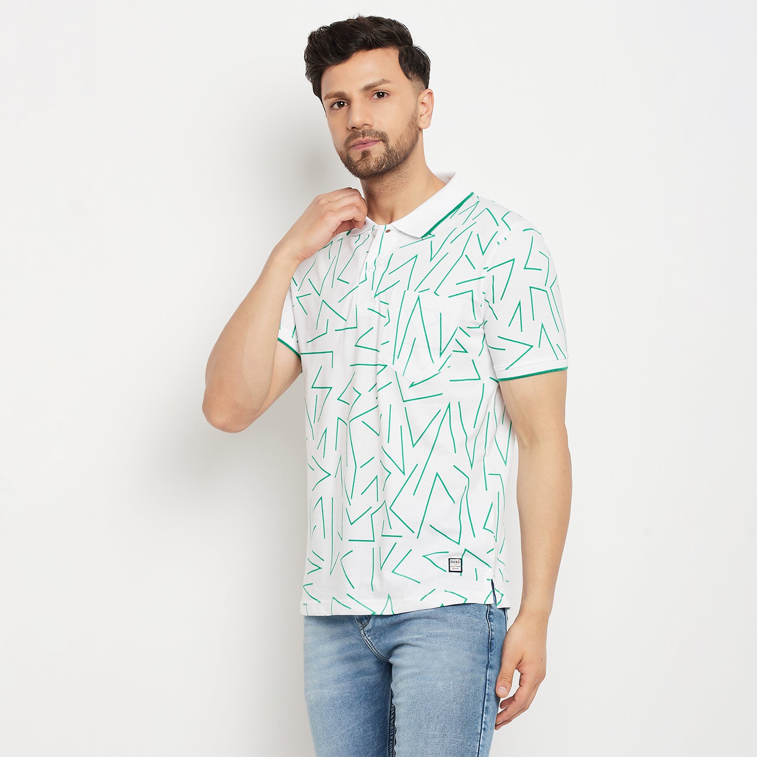 Duke Stardust Men Half Sleeve Polo Neck Cotton T-shirt (1142)