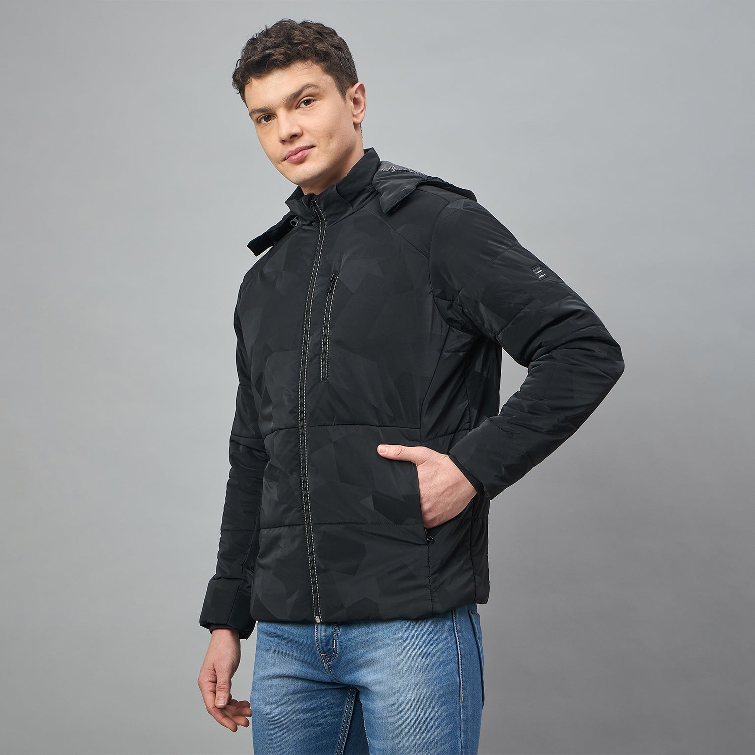 Duke Urban Men Full Sleeve Hooded Regular Jacket (SDZ3124)