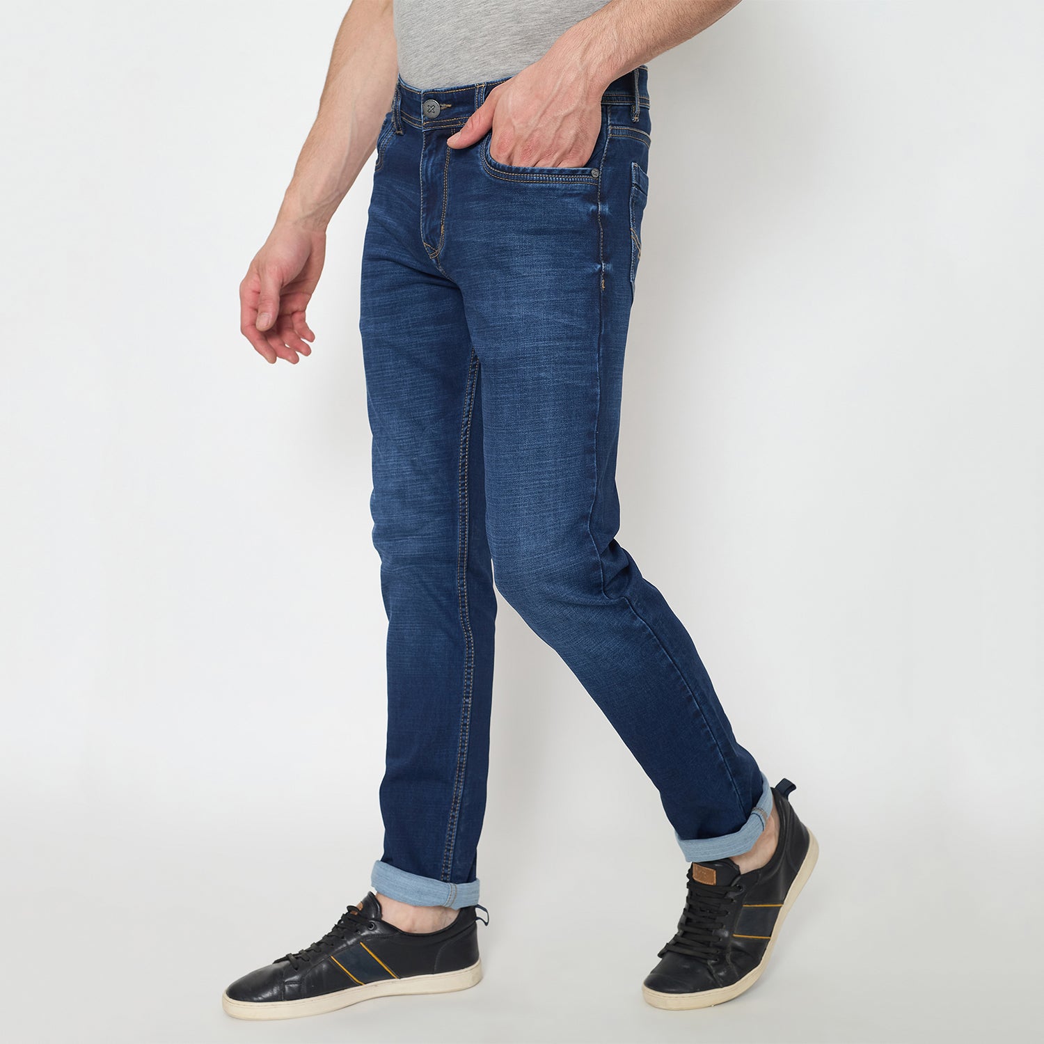 Duke Urban Men Narrow Bottom Stretchable Jeans (SDD5735N)