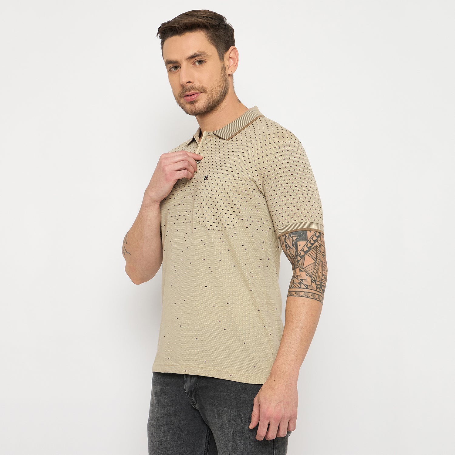Duke Urban Men Half Sleeve Cotton Tshirt (LF7415)