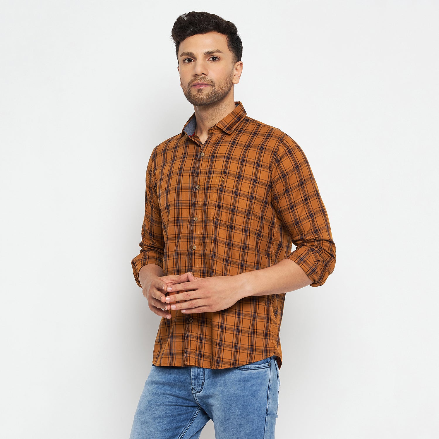 Duke Stardust Men Full Sleeve Cotton Shirts (SD8CKTDQ)