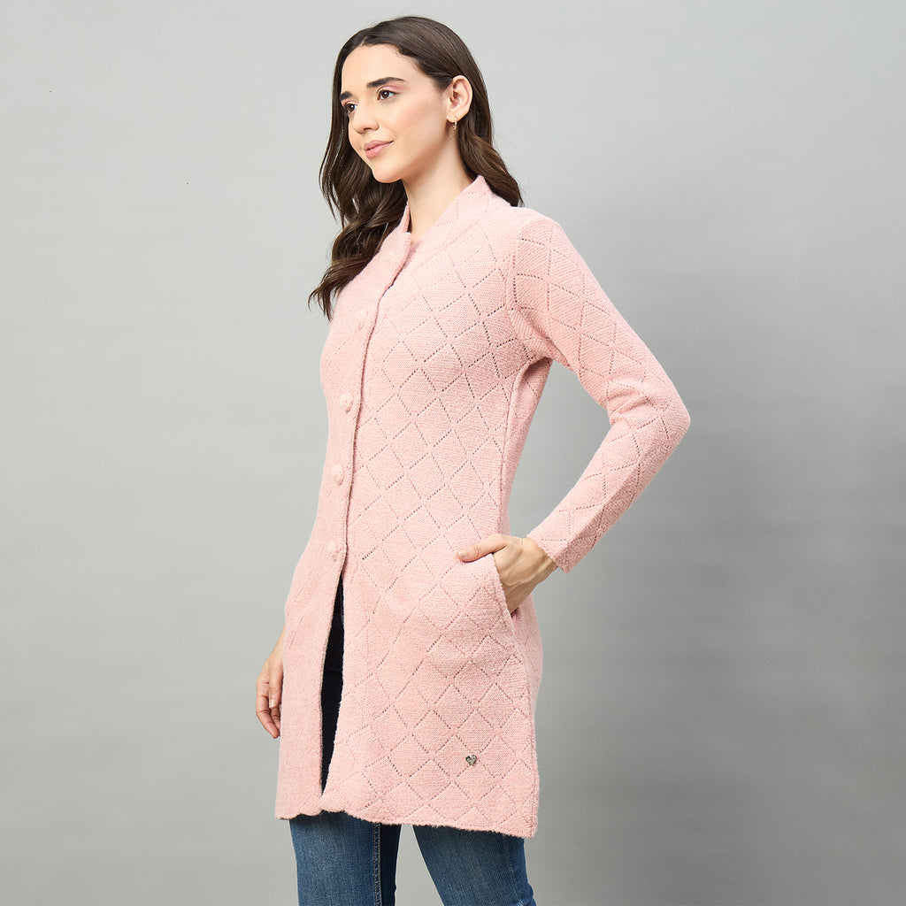 Duke Urban Women Collared Full Sleeve Regular Sweater (SDS1462)