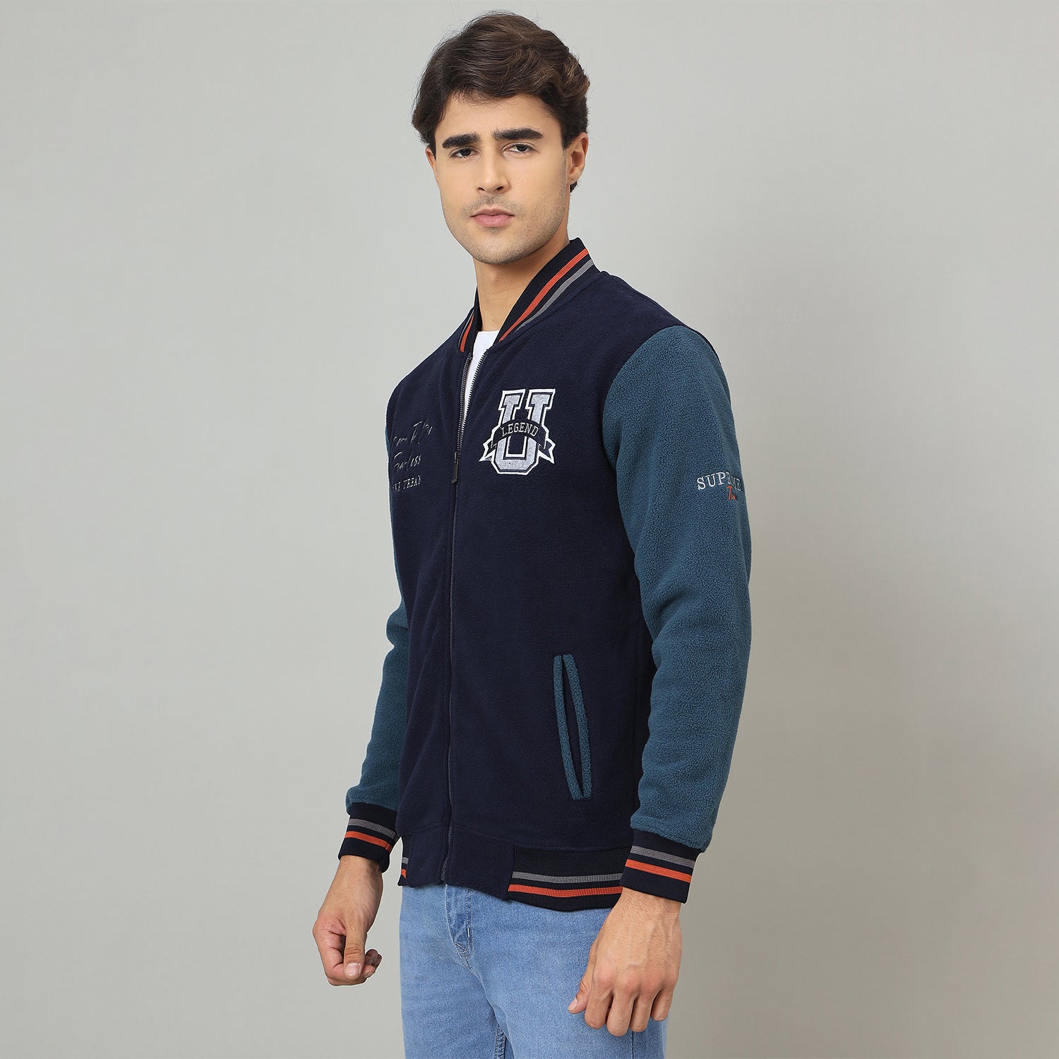 Duke Urban Men Full Zip Regular Sweatshirt (LF6426)