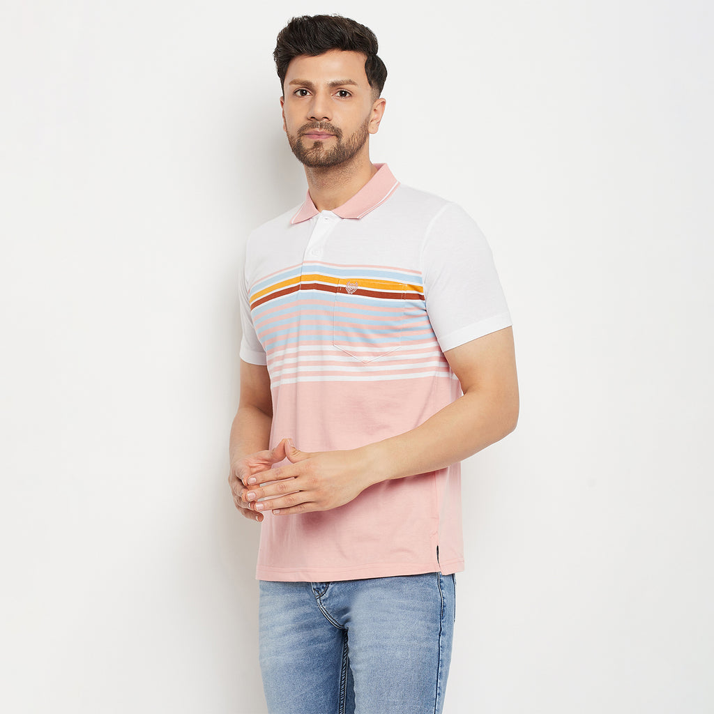 Duke Stardust Men Half Sleeve Polo Neck Cotton T-shirt (LF5885)