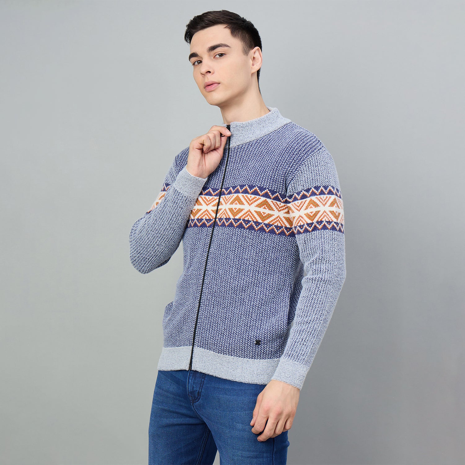 Duke Urban Men Full zip Regular Sweater (SDS2214)