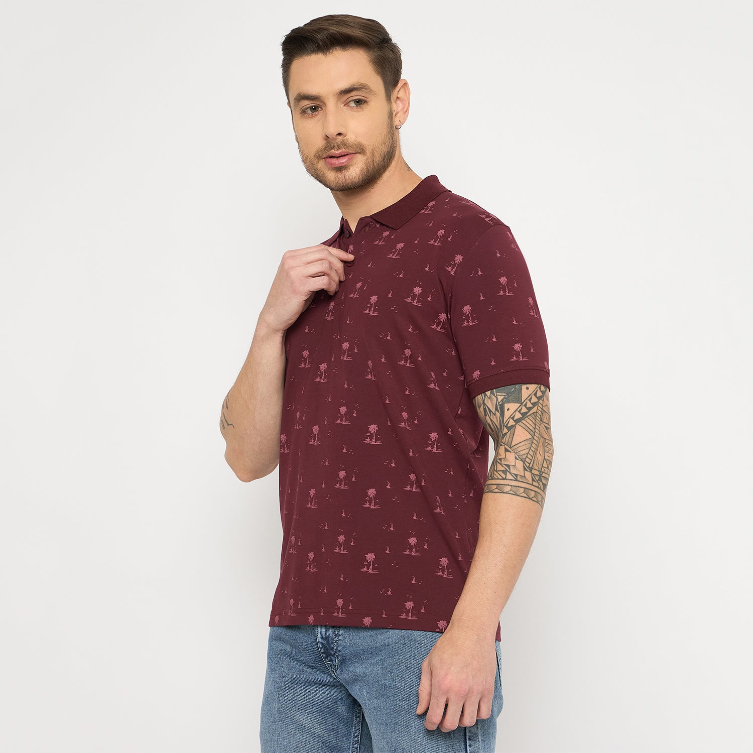 Duke Urban Men Half Sleeve Cotton Tshirt (LF7309)