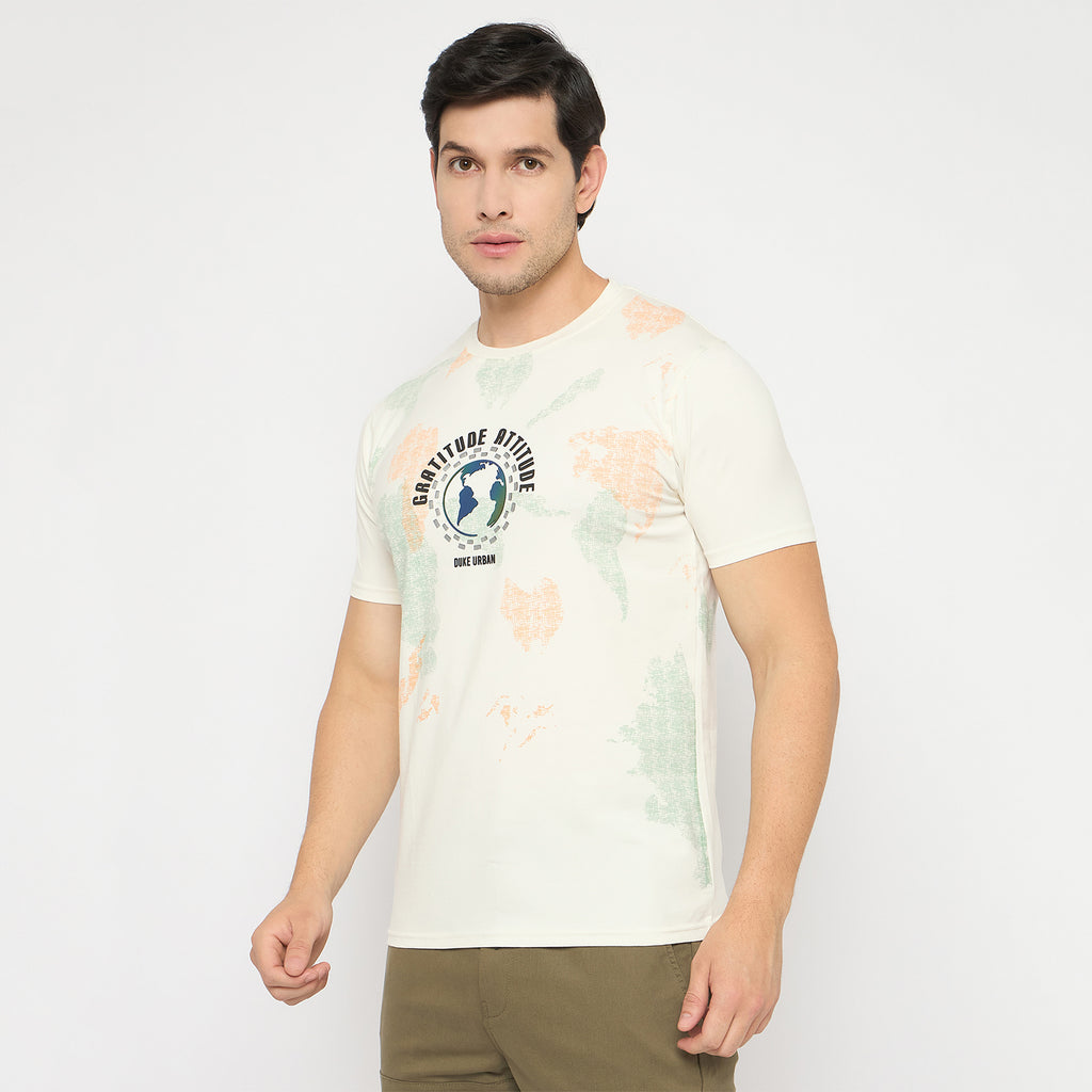 Duke Urban Men Half Sleeve Cotton Tshirt (LF7435)