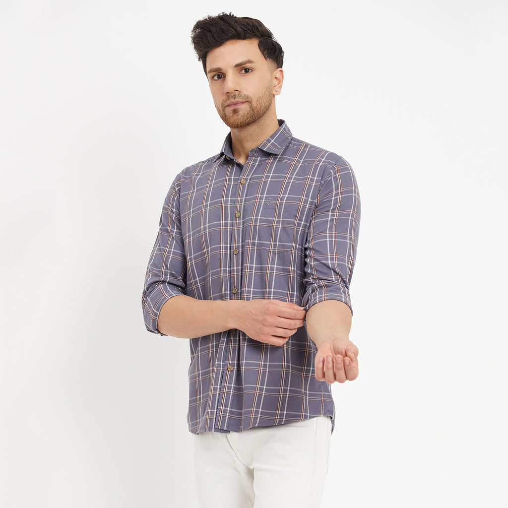 Duke Stardust Men Full Sleeve Cotton Shirt (SDO8CKTV)