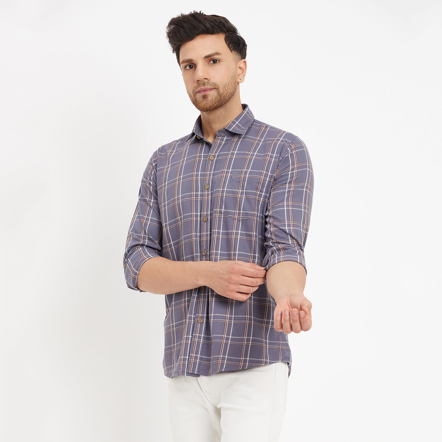 Duke Stardust Men Full Sleeve Cotton Shirt (SDO8CKTV)