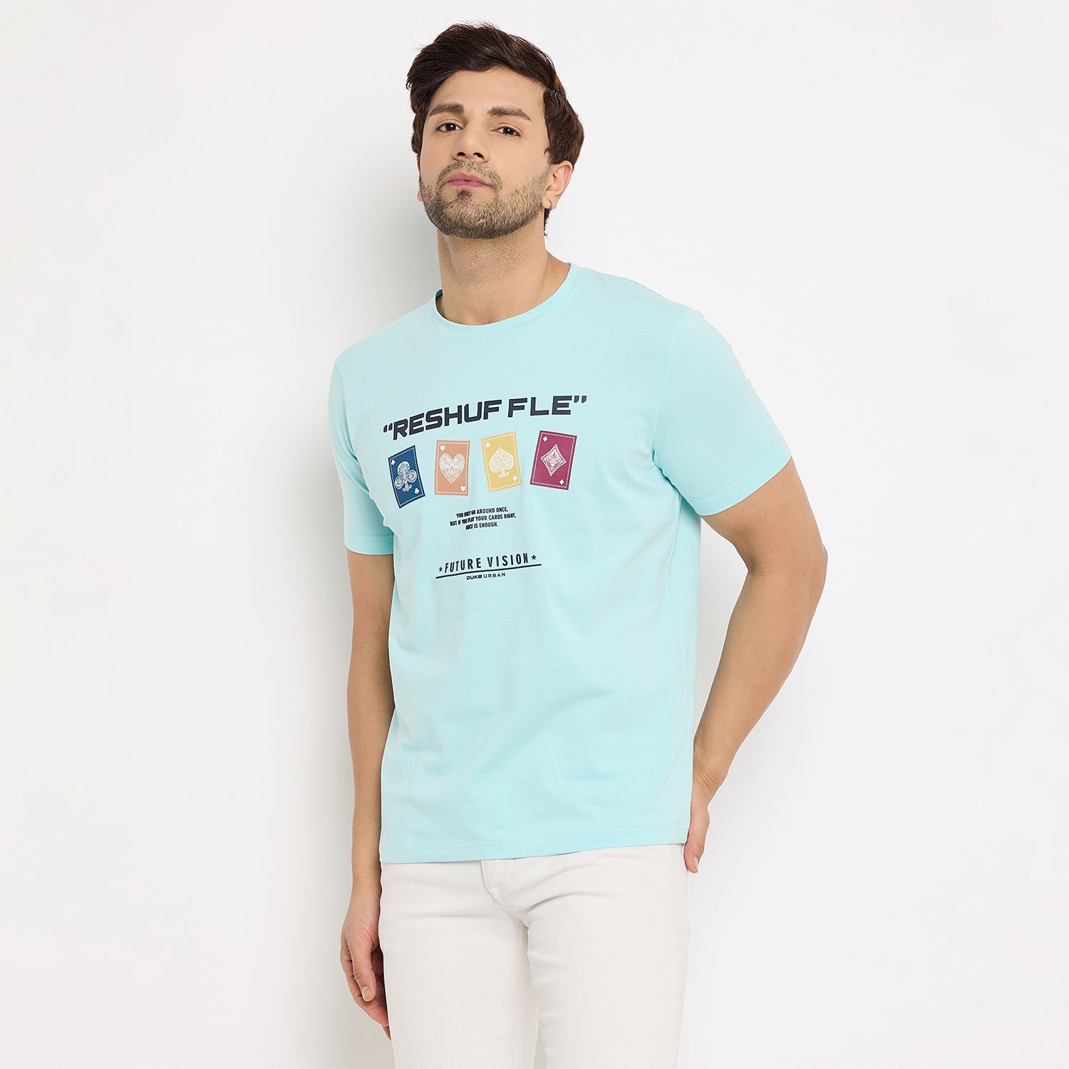Duke Urban Men Half Sleeve Cotton T-shirt (LF7148)