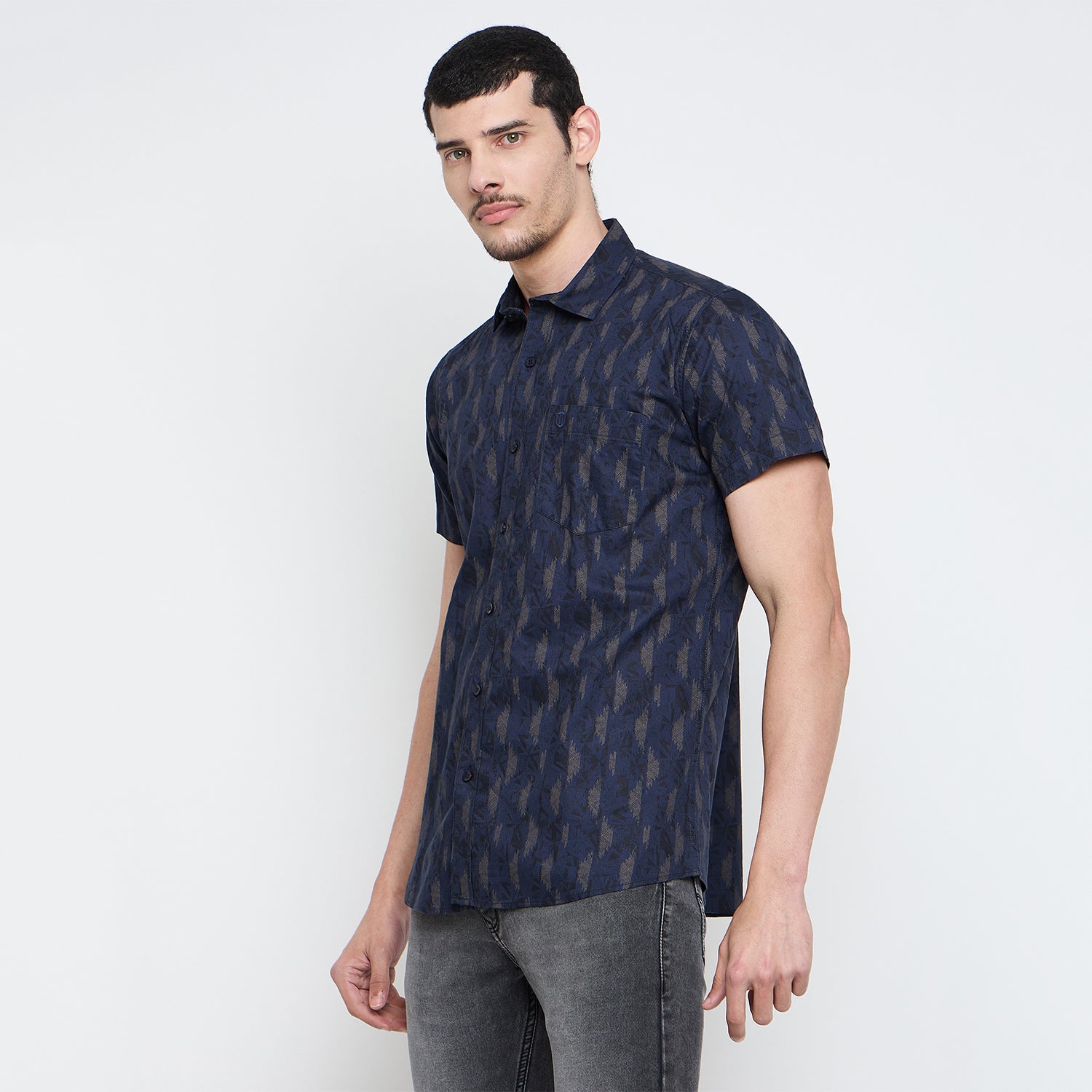 Duke Urban Men Half Sleeve Cotton Shirt (SDO4PRAI)