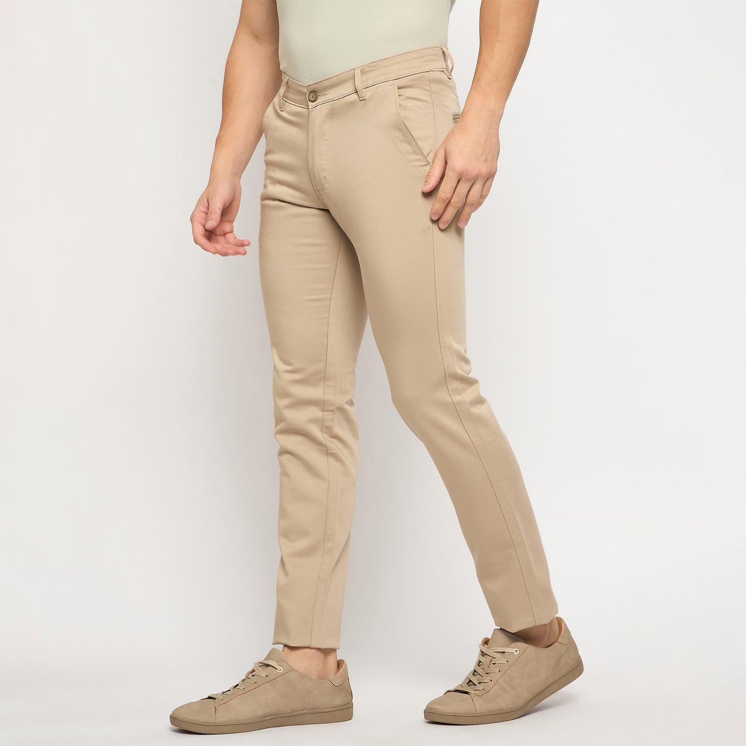 Duke Urban Men Flatfront Narrowfit Chinos Trousers (SDT4591)