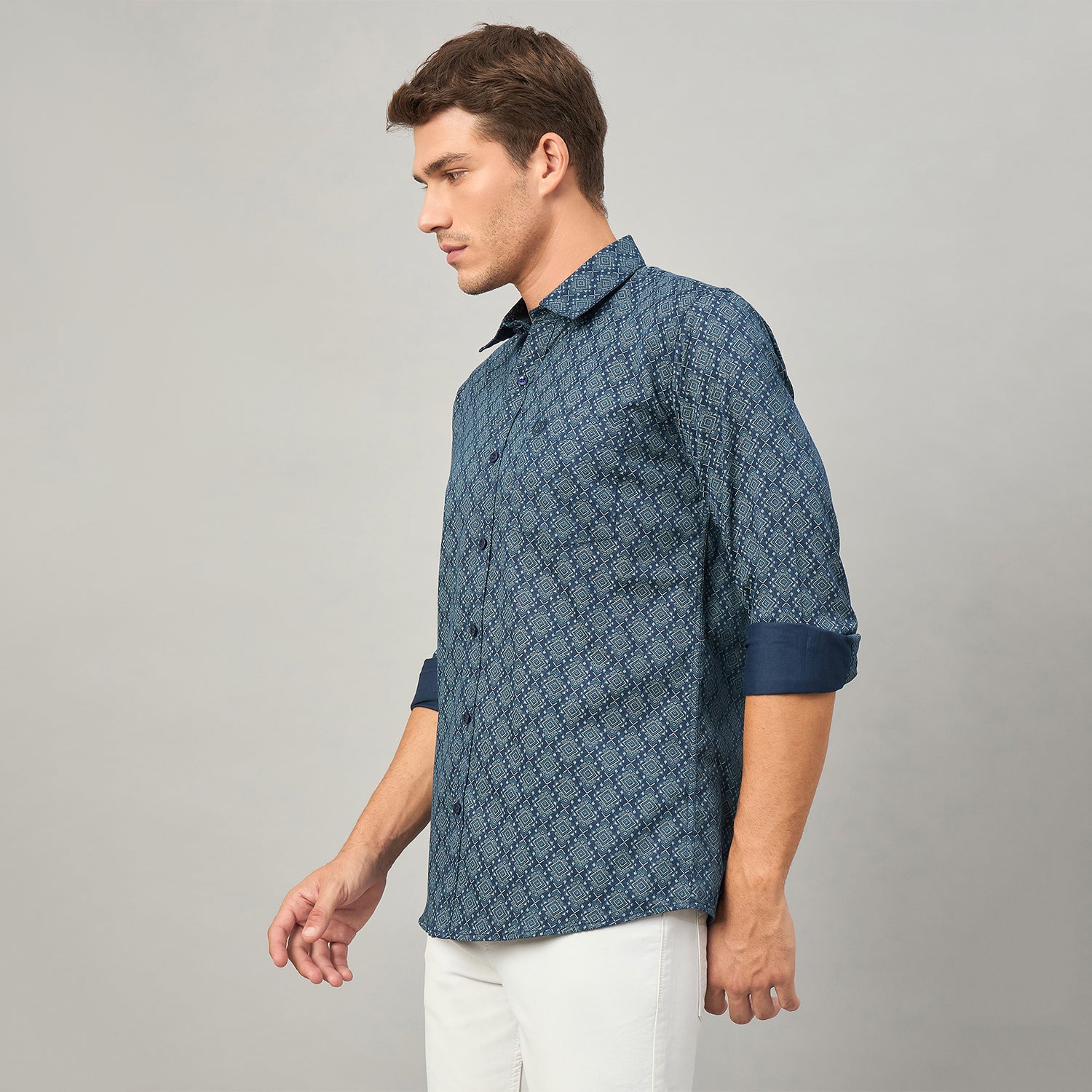 Duke Urban Men Full Sleeve Cotton Shirt (SDO6PRIB)