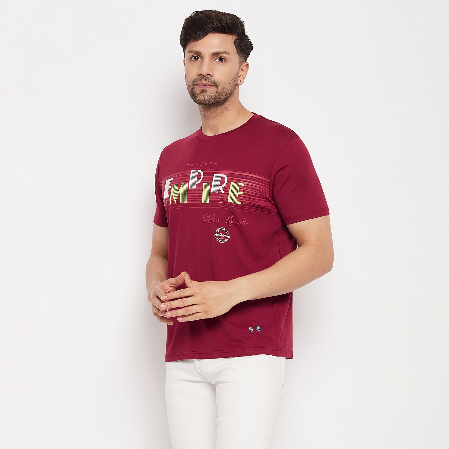Duke Stardust Men Round Neck Half Sleeve Cotton T-shirt (LF5868)