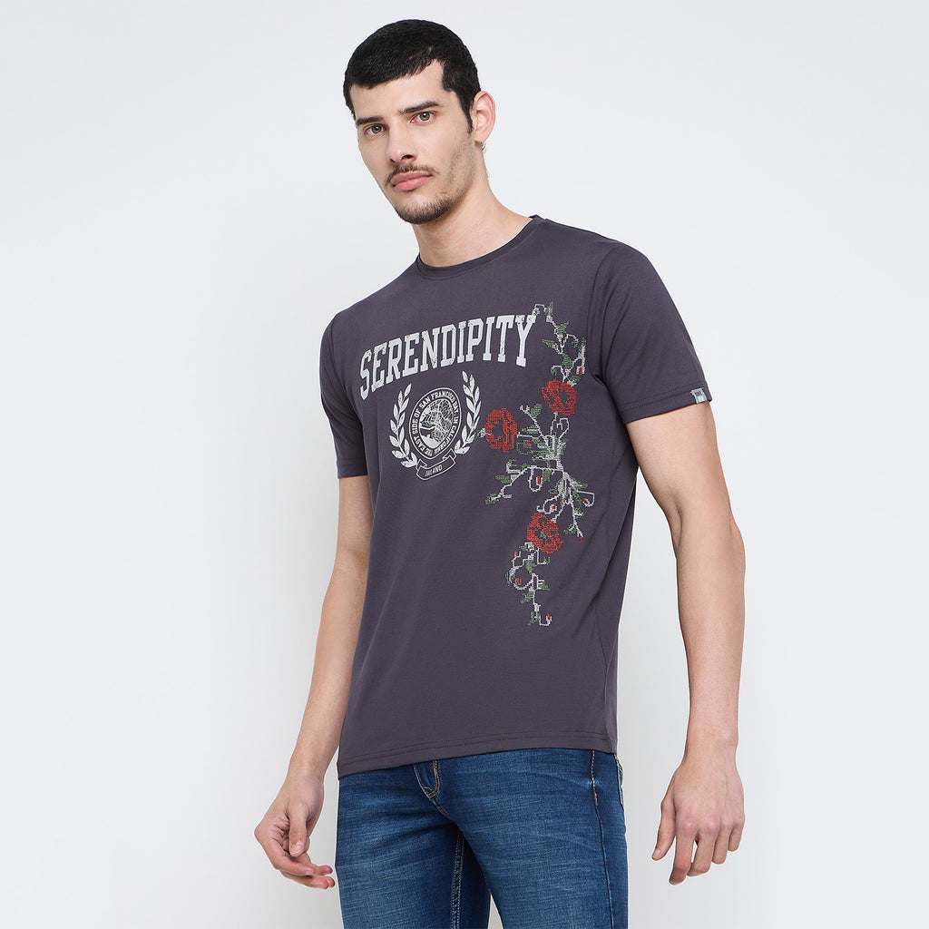 Duke Urban Men Half Sleeve Cotton Round Neck Tshirt (LF7544)