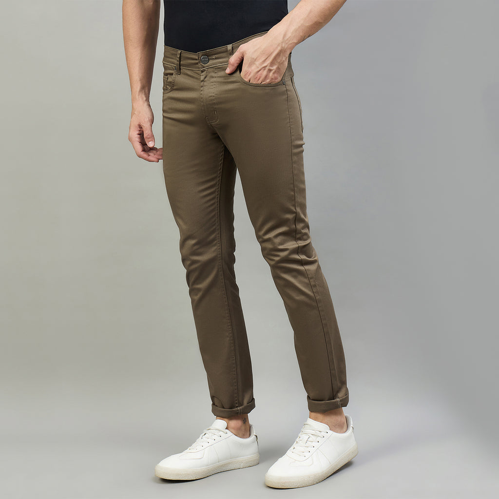 Duke Men Non-Denim Solid Casual Trouser (SDT4666R)
