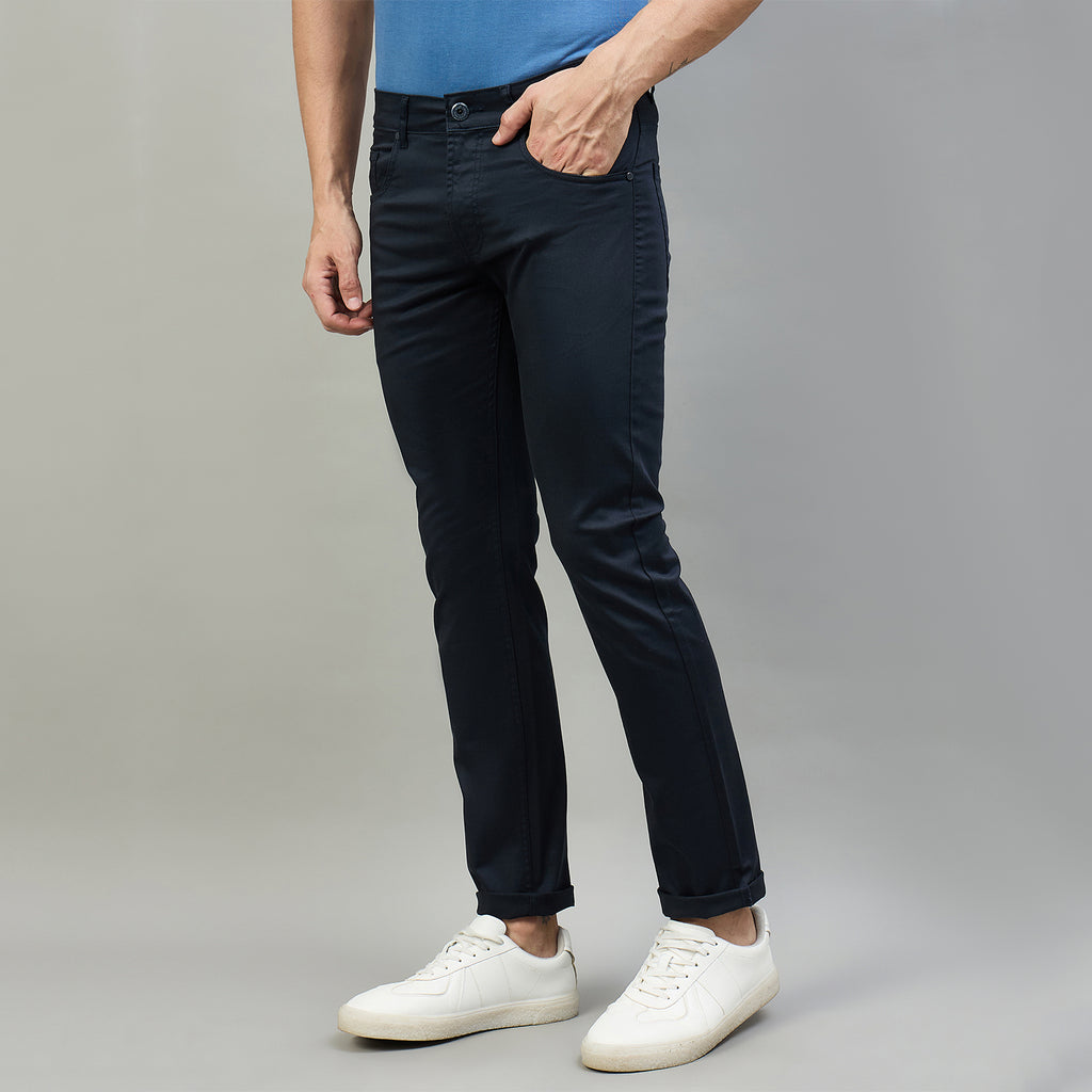 Duke Men Non-Denim Solid Casual Trouser (SDT4666R)