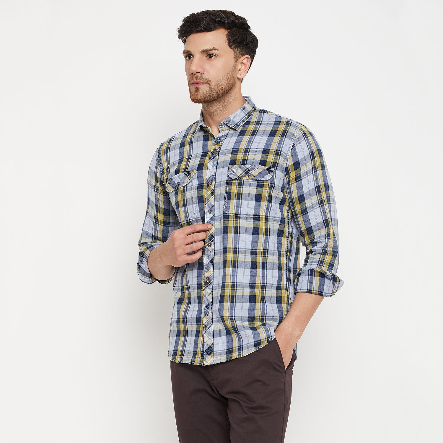 Duke Stardust Men Full Sleeve Cotton Shirt (SDO9CKIA)