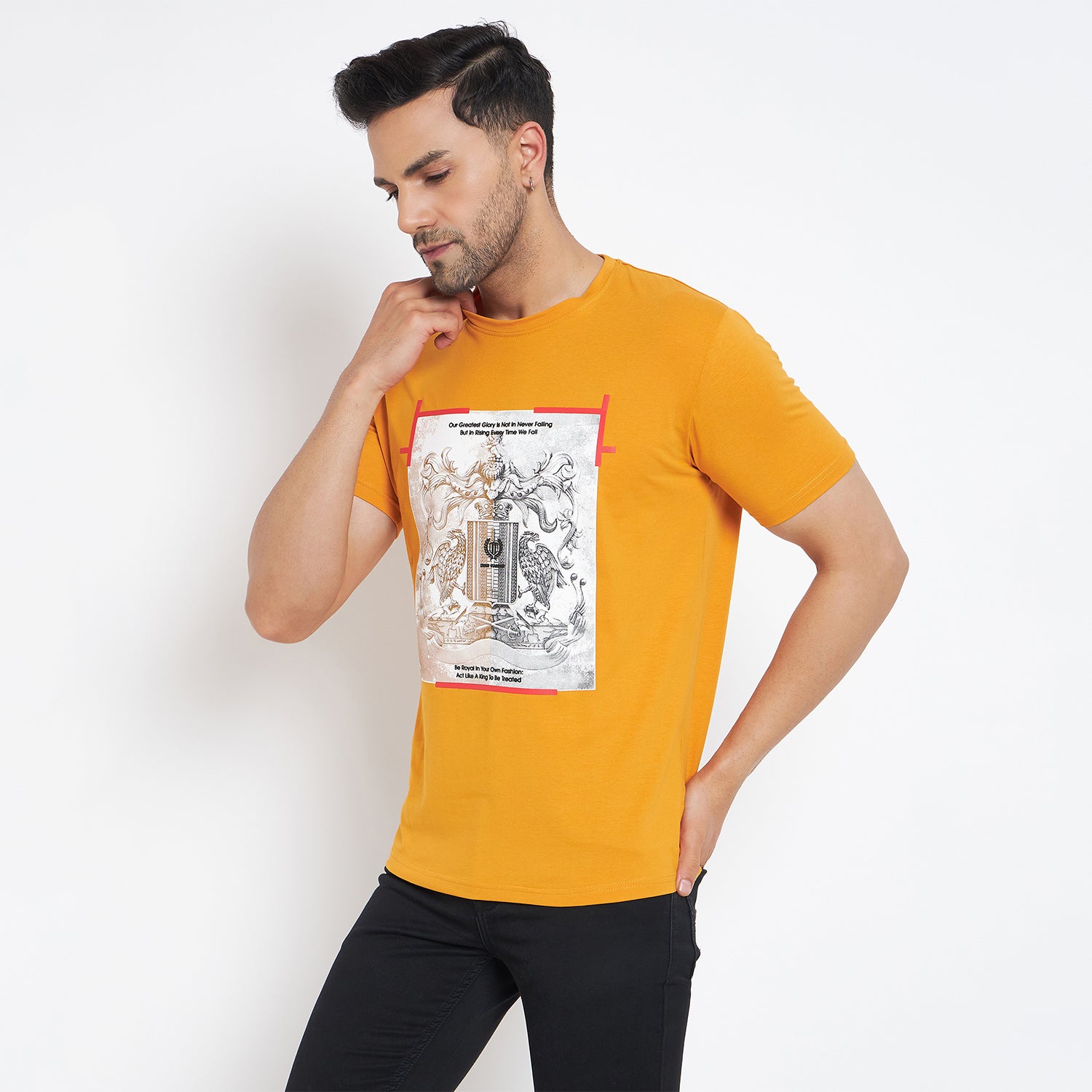 Duke Urban Men Half Sleeve Cotton T-shirt (LF7079)