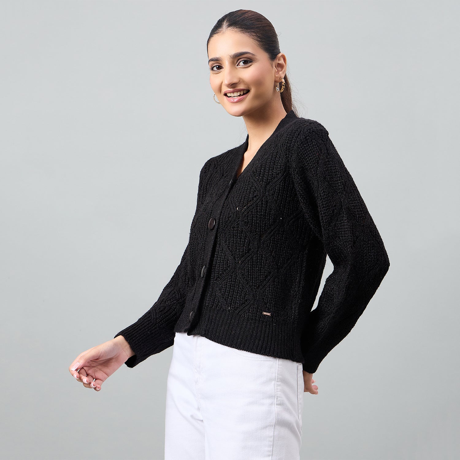 Duke Urban Women Front Open Crop Cardigan (SDS1345)
