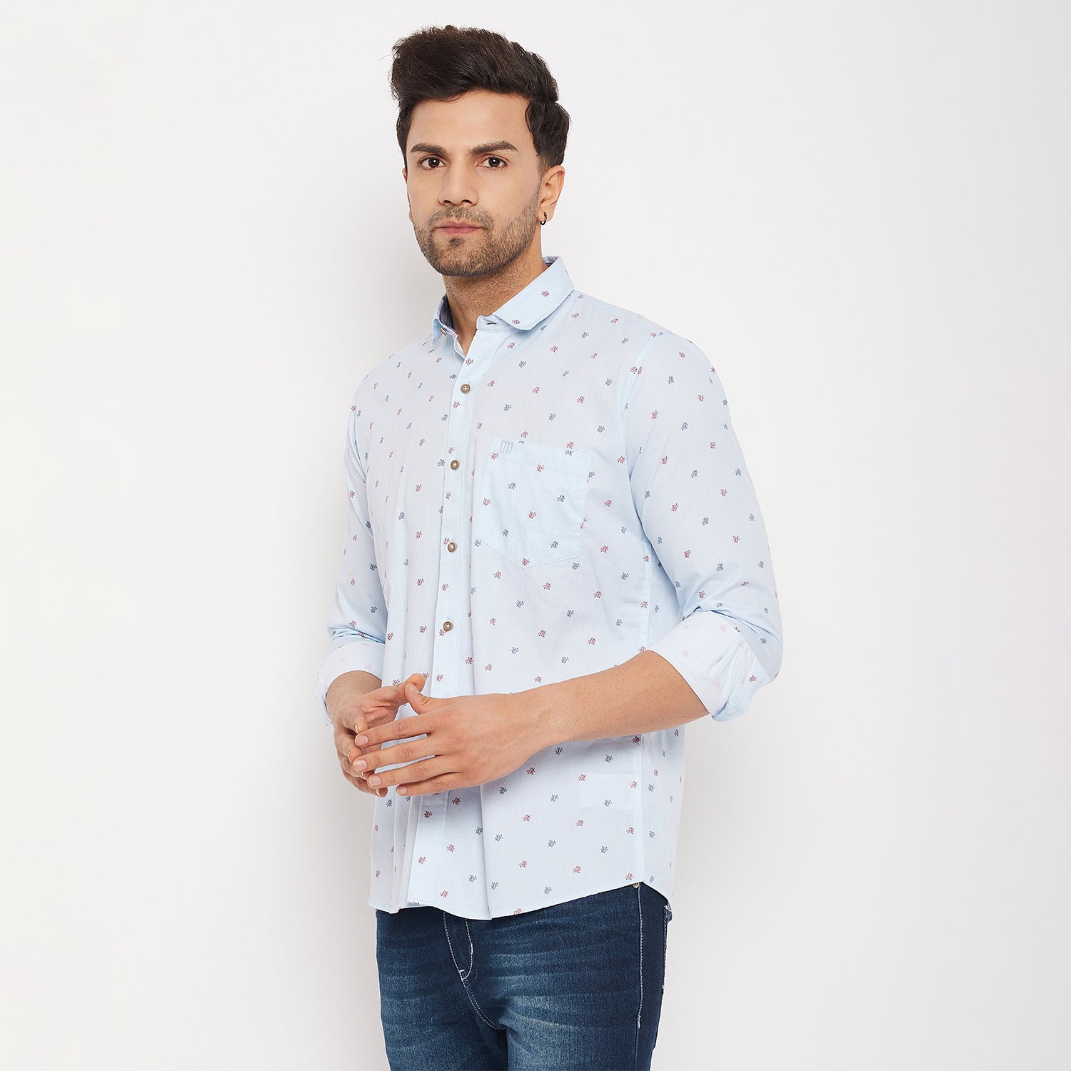 Duke Stardust Men Full Sleeve Cotton Shirt (SDO8PRT)