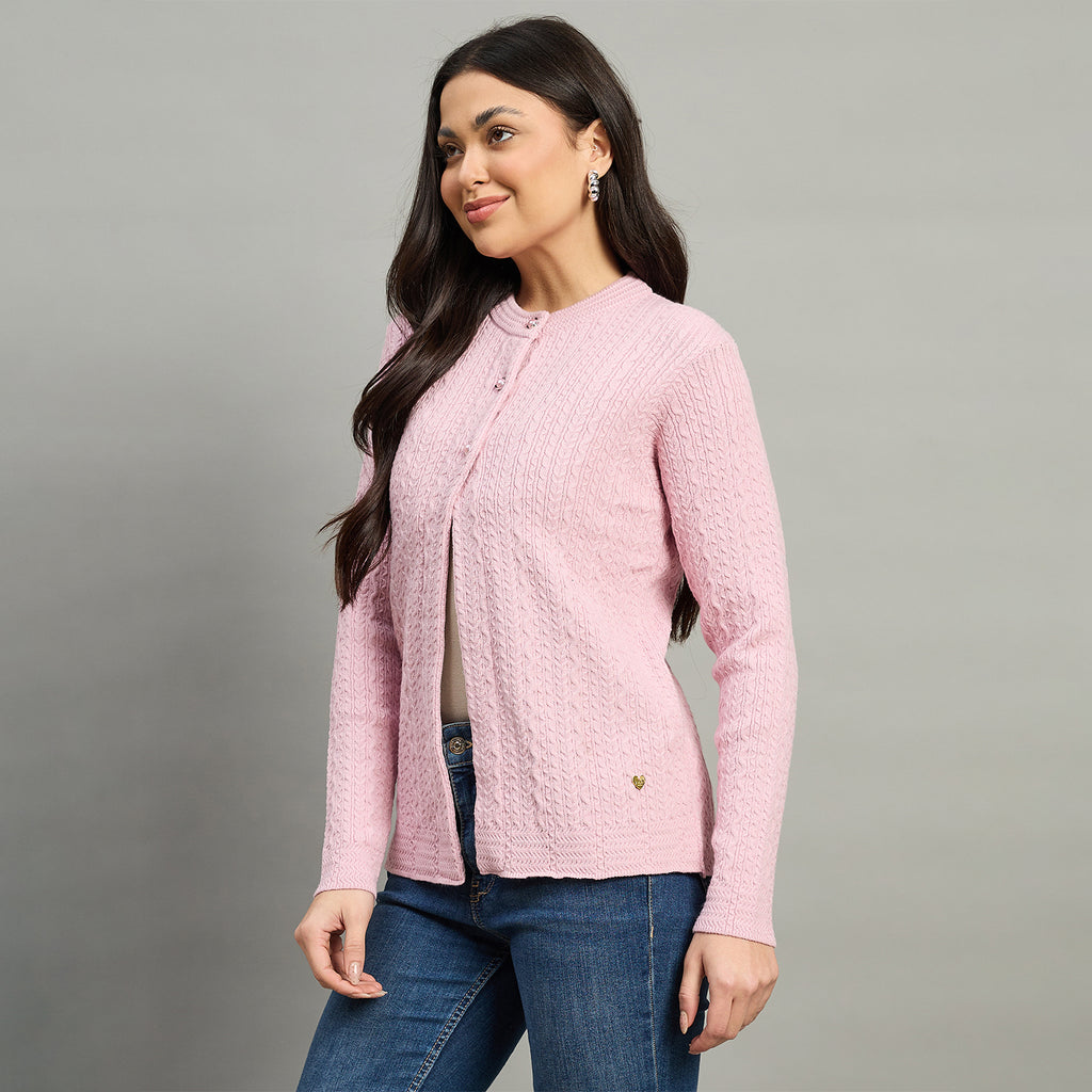 Duke Urban Women Full Sleeve Front Open Regular Fit Sweater (SDS1417)
