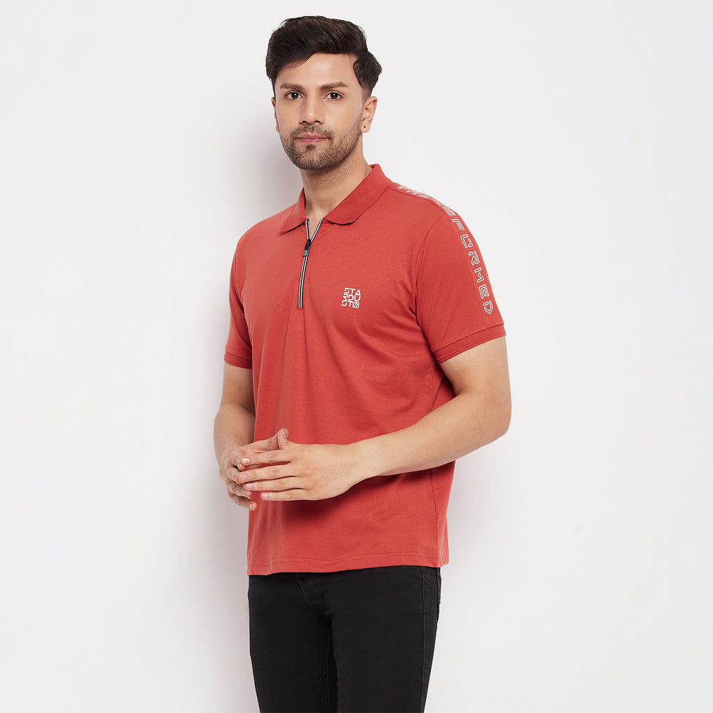 Duke Stardust Men Polo Neck Half Sleeve Cotton T-shirt (LF5783)