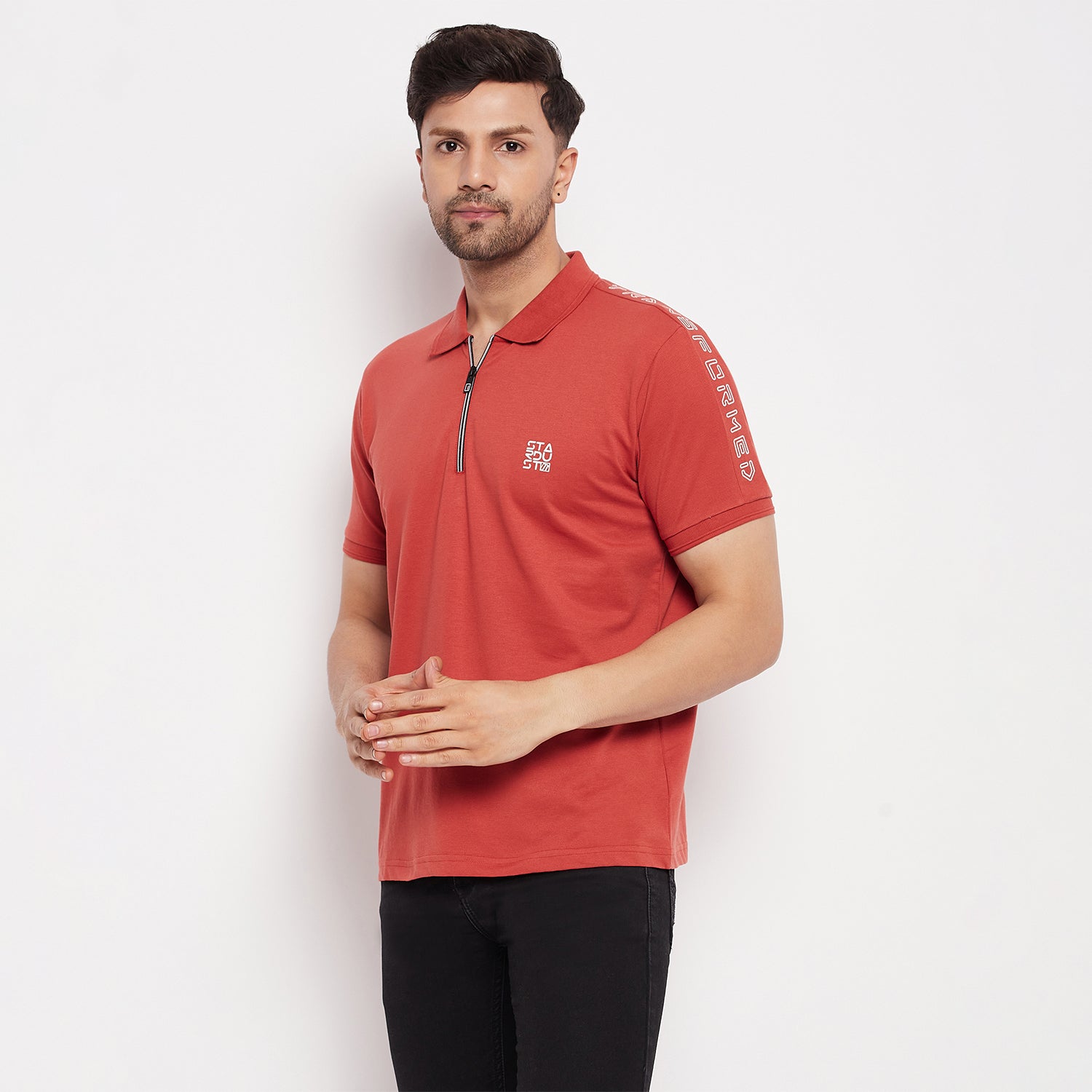 Duke Stardust Men Polo Neck Half Sleeve Cotton T-shirt (LF5783)