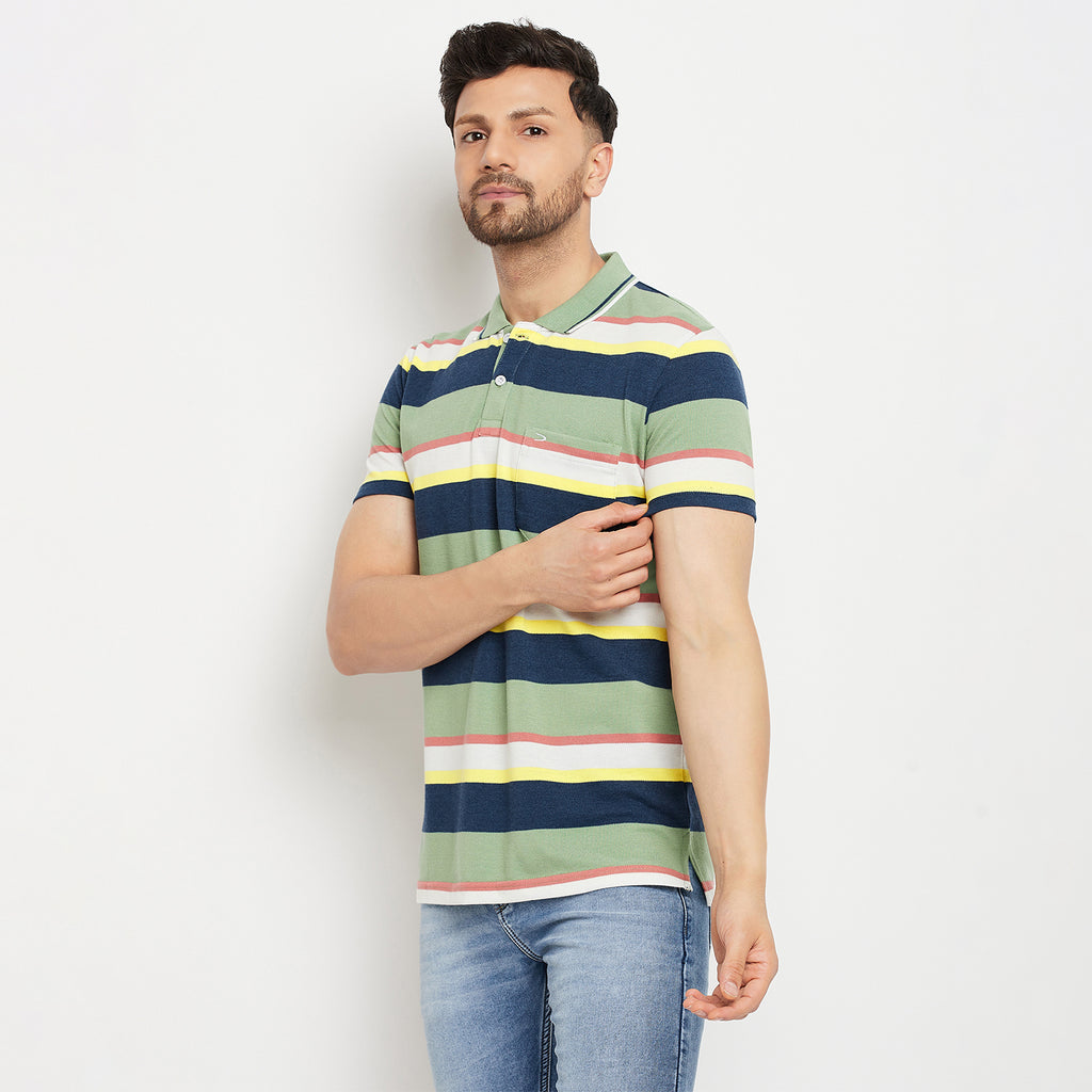 Duke Stardust Men Half Sleeve Polo Neck Cotton T-shirt (1069)