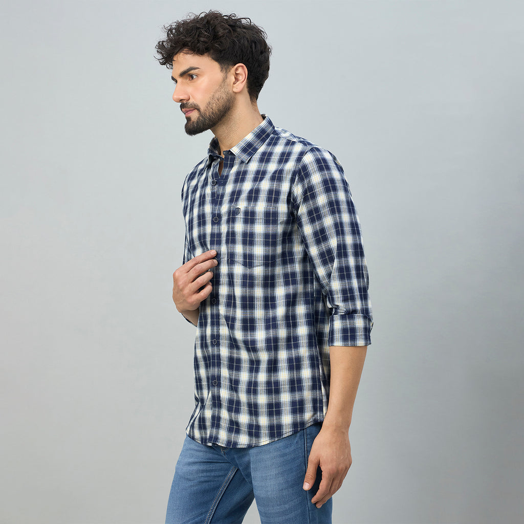 Duke Urban Men Shortstyle Checkered Shirt (SDO7CKBU)
