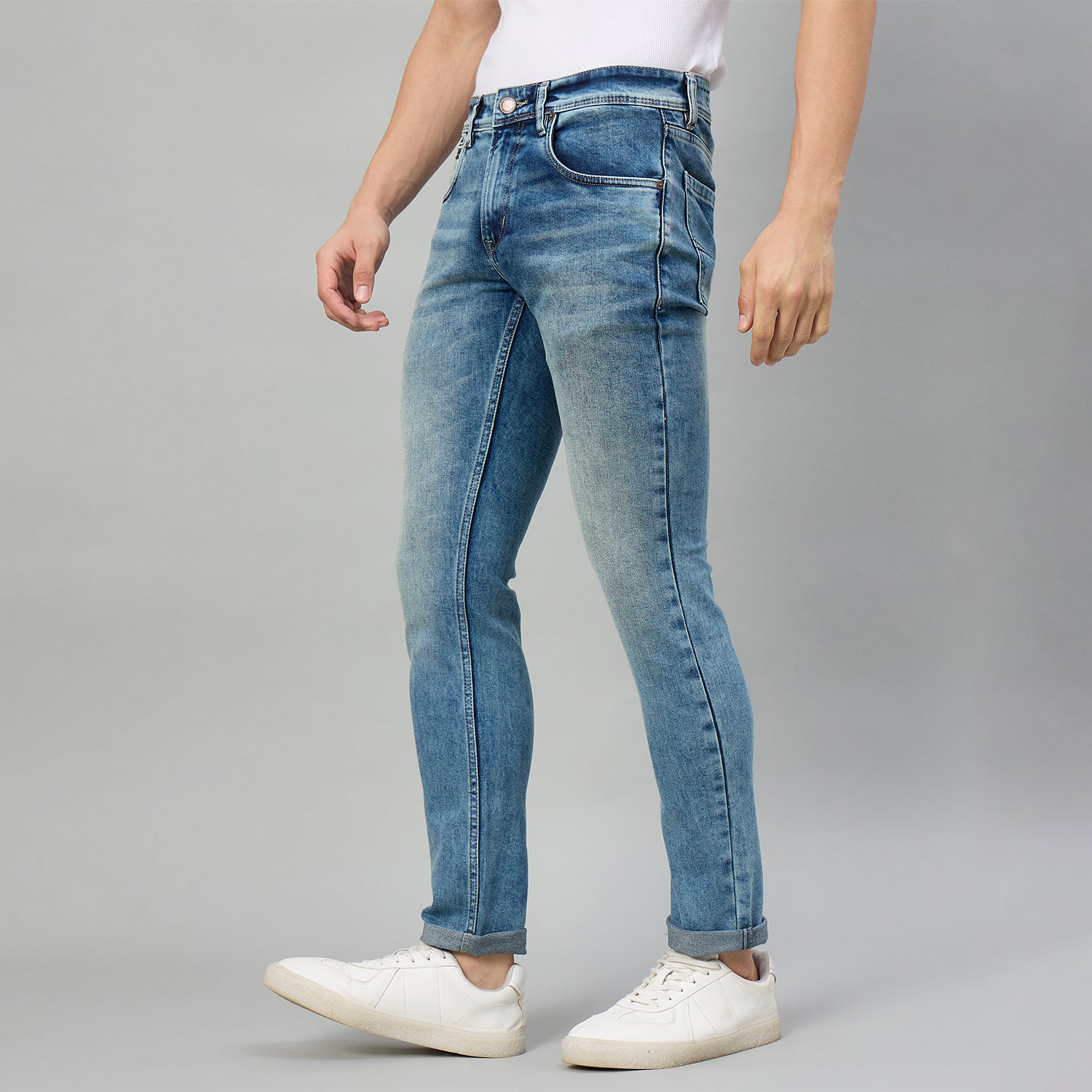 Duke Men Narrow Fit Stretchable Jeans (SDD5963N)