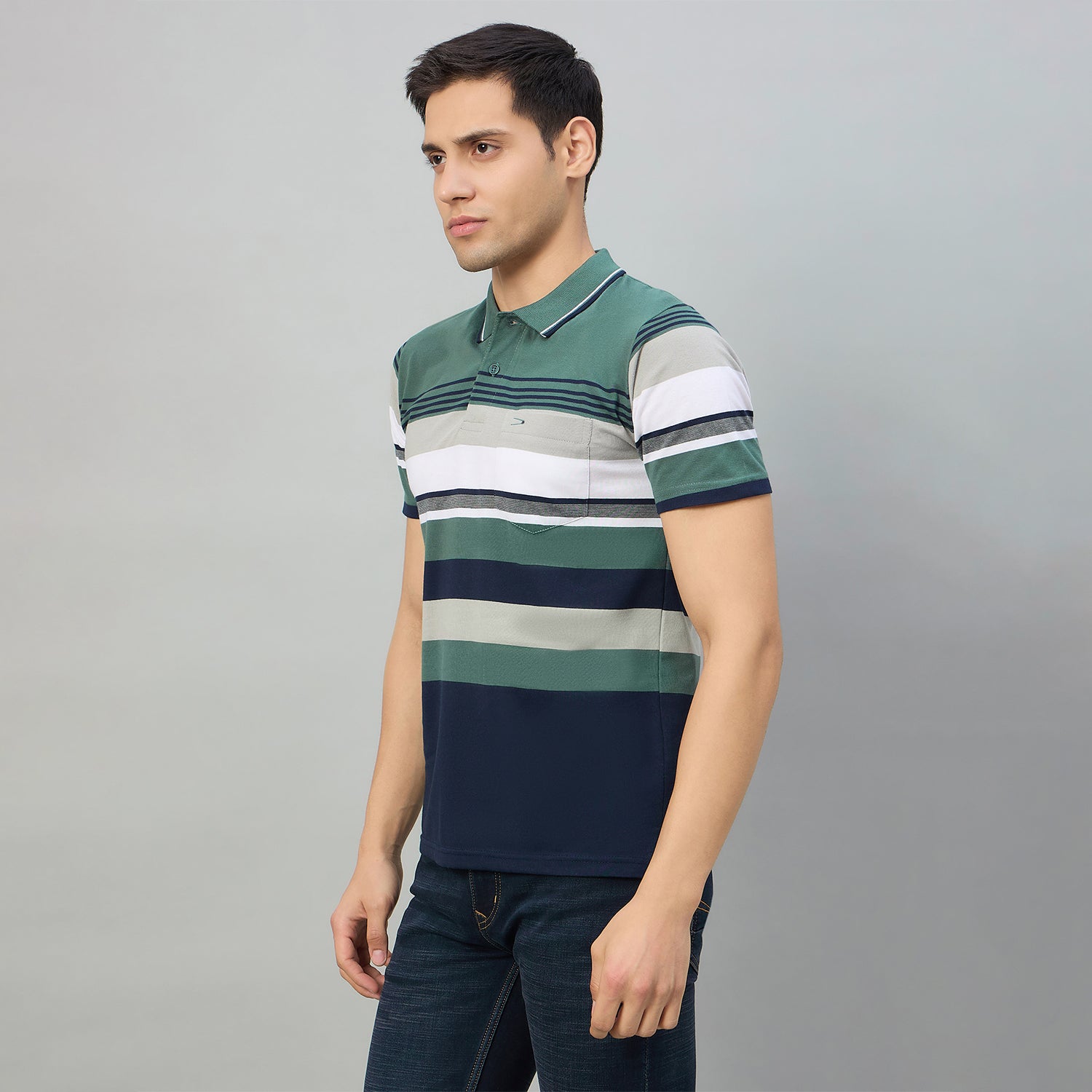 Duke Men Half Sleeve Cotton Regualr Fit Casual T-shirt (MLF1177)