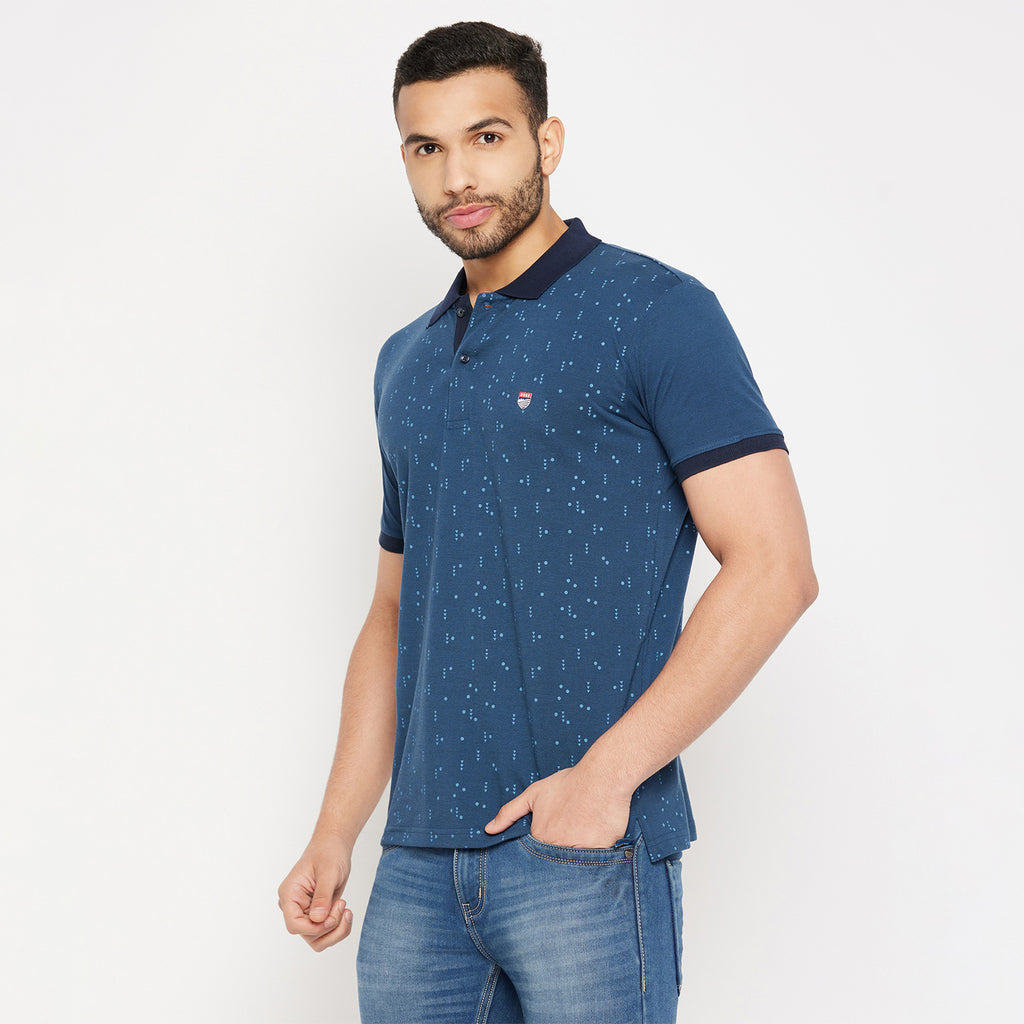 Duke Stardust Men Half Sleeve Polo Neck Cotton T-shirt (3966)