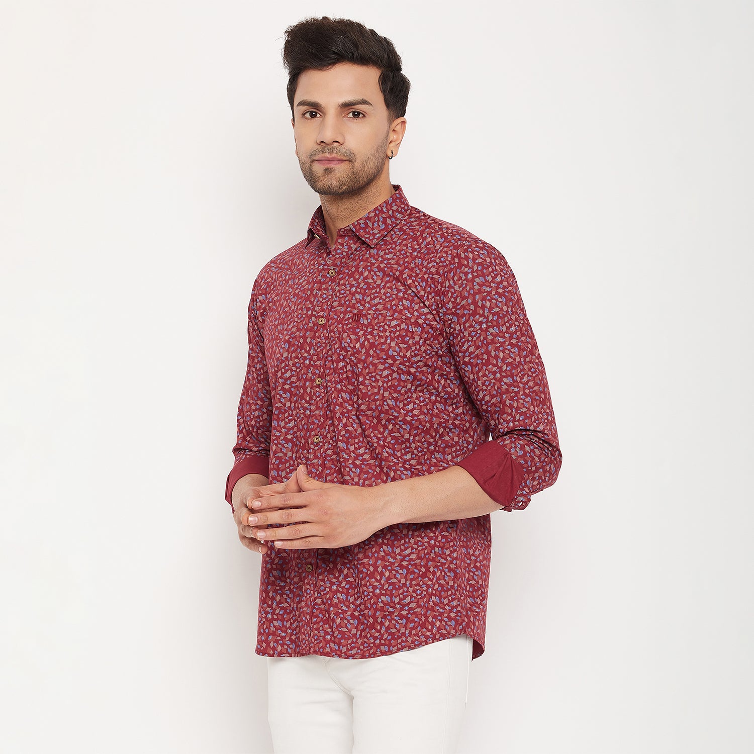 Duke Men Stardust Cotton Full Sleeve Shirt (SDO8PRS)