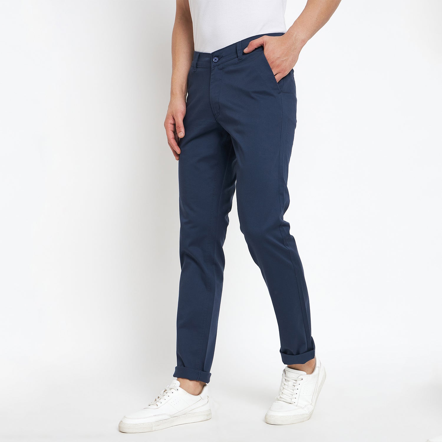 Duke Stardust Men Solid Chinos Trousers (SDT4512)