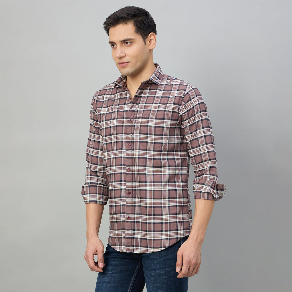 Duke Men Slim Fit Full Sleeve Oxford Cotton Shirt (SDO5CKCZ)
