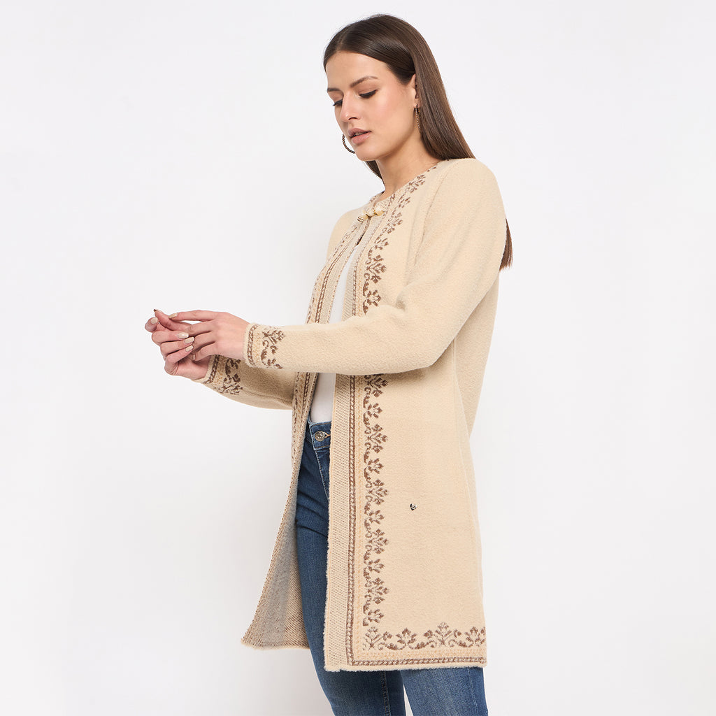 Duke Urban Women Full Sleeve Round Neck Shrug (SDS1258)