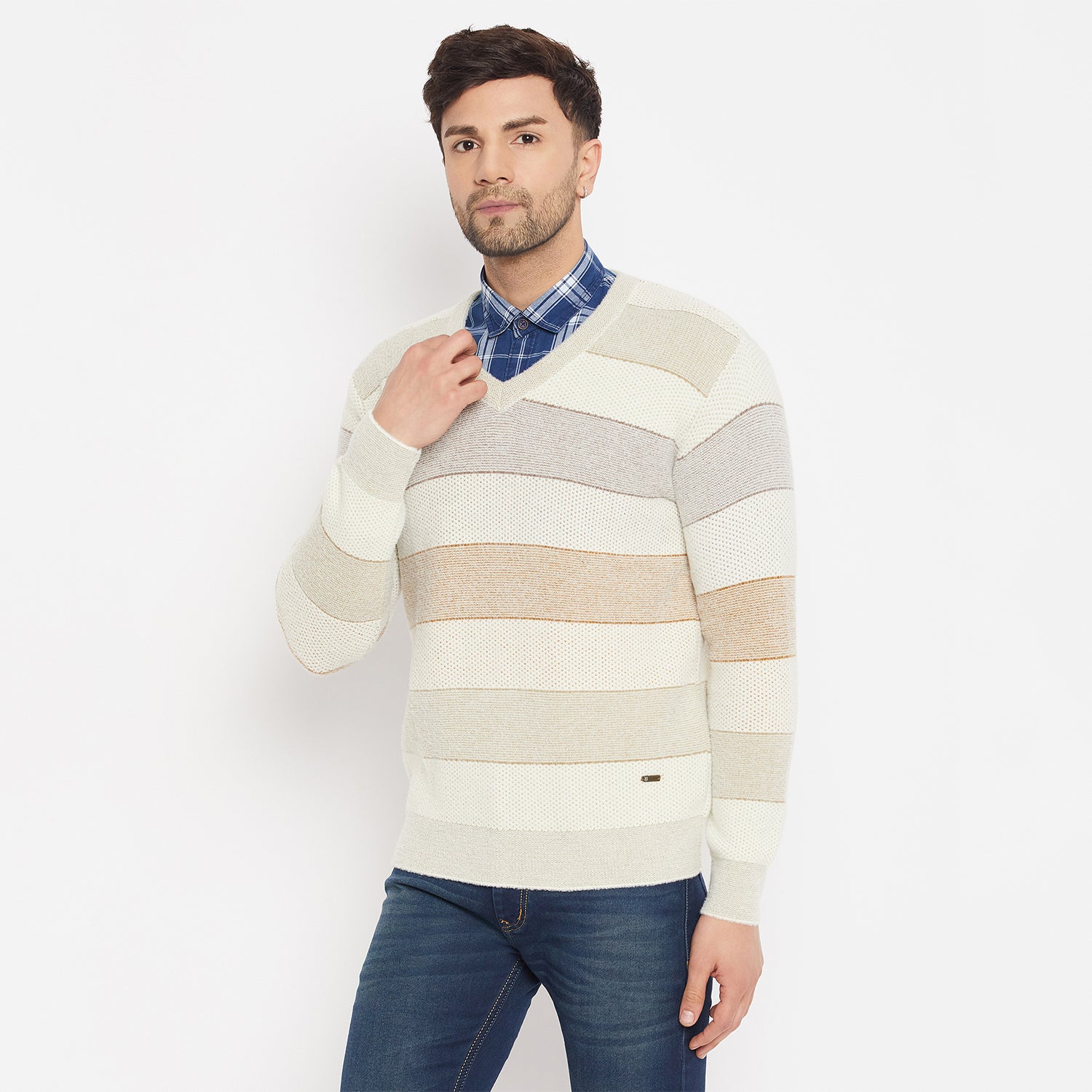 Duke Urban Men Full Sleeve V-Neck Sweater (SDS2128)