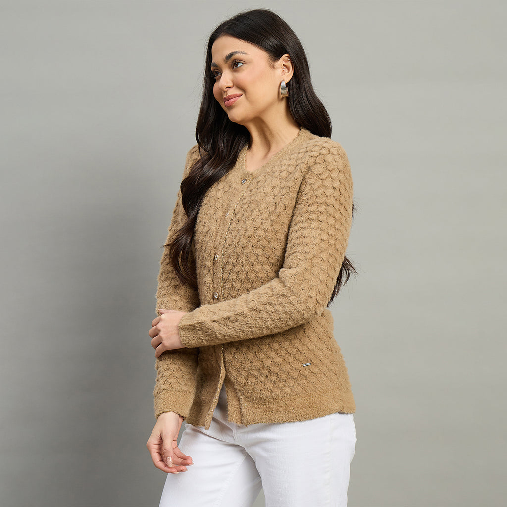Duke Urban Women Full Sleeve Front Open Slim Fit Sweater (SDS1410B)