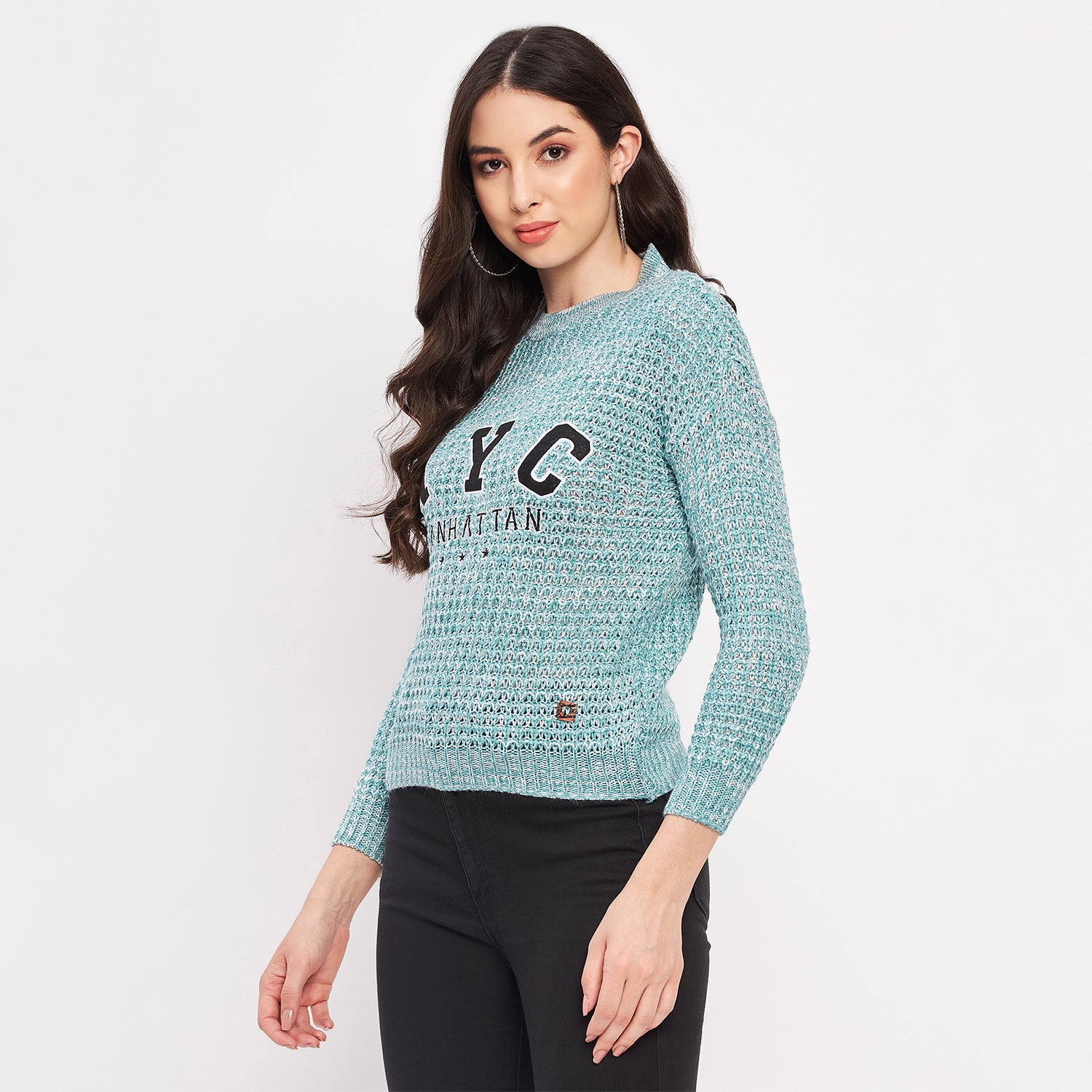 Duke Urban Women Full Sleeve Self Design Sweater (SDS1001)