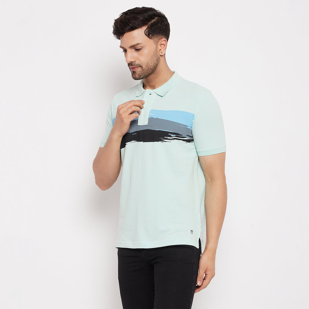 Duke Stardust Men Polo Neck Half Sleeve Cotton T-shirt (LF5418)