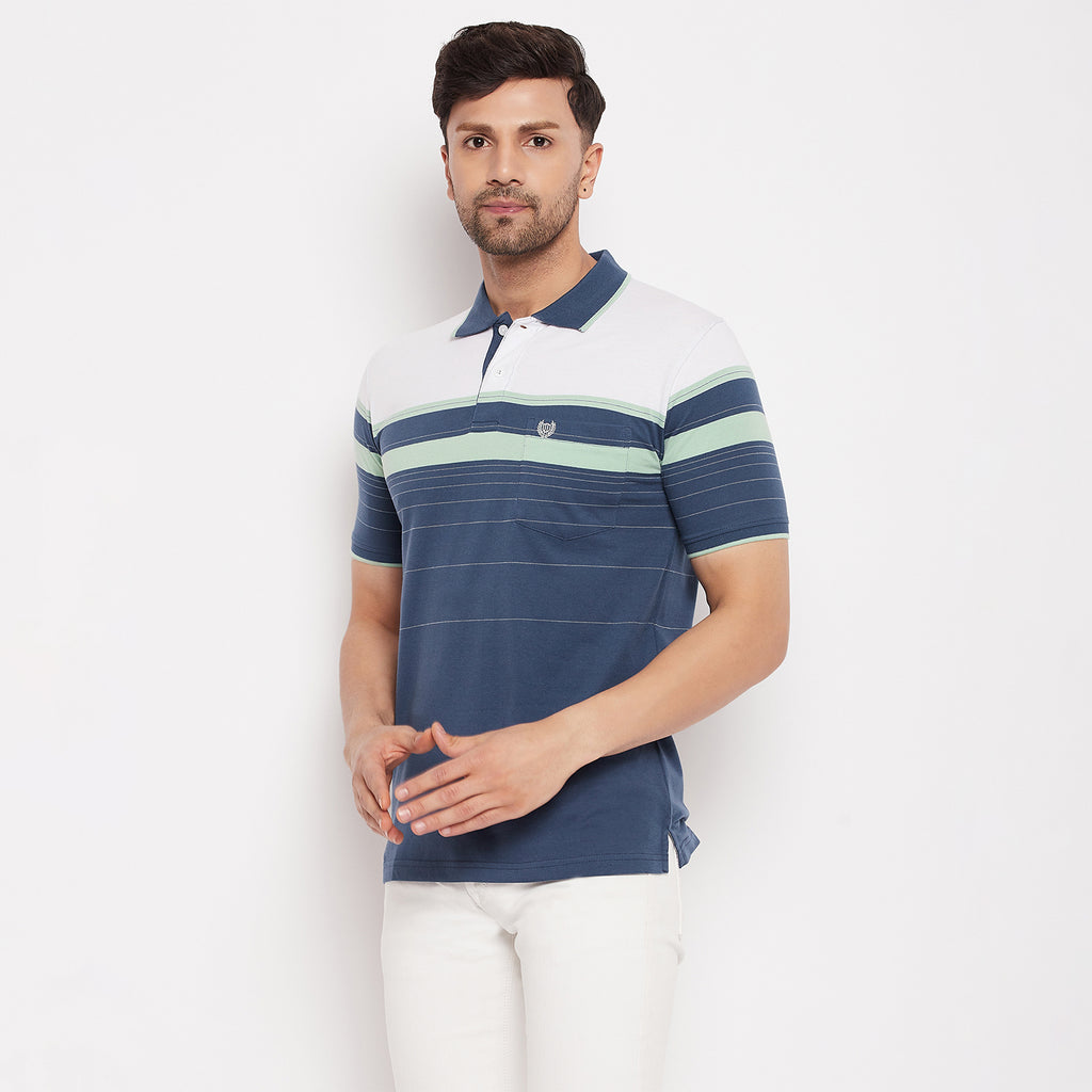 Duke Stardust Men Polo Neck Half Sleeve Cotton T-shirt (LF5839)