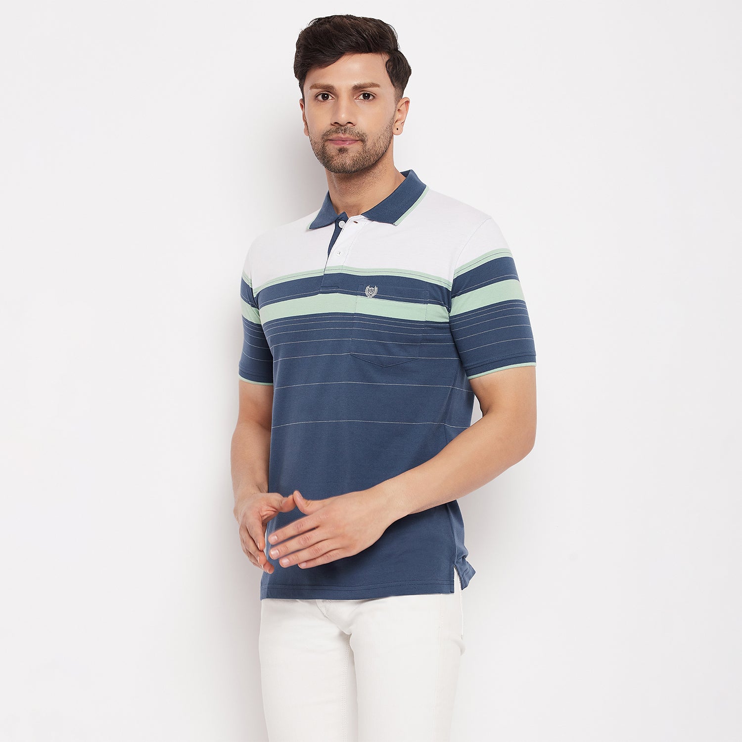 Duke Stardust Men Polo Neck Half Sleeve Cotton T-shirt (LF5839)