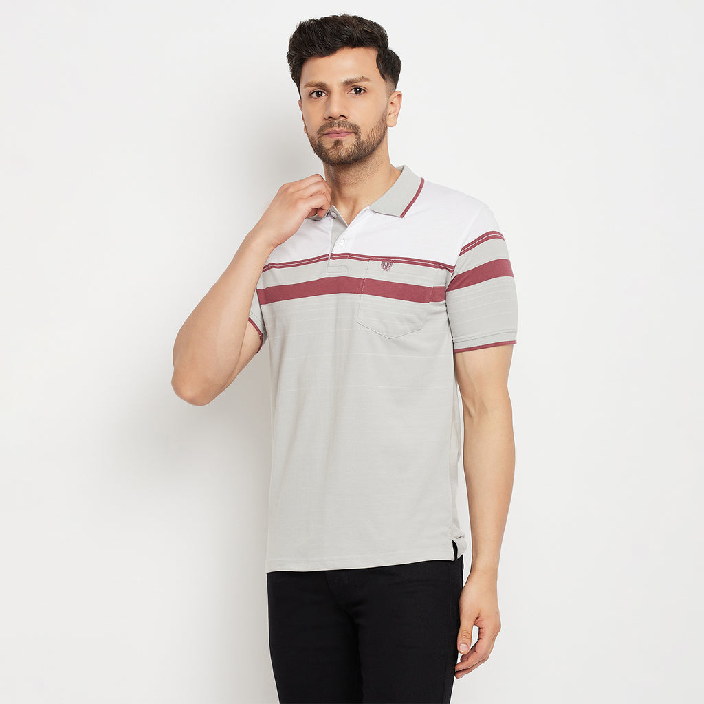 Duke Stardust Men Polo Neck Half Sleeve Cotton T-shirt (LF5839)